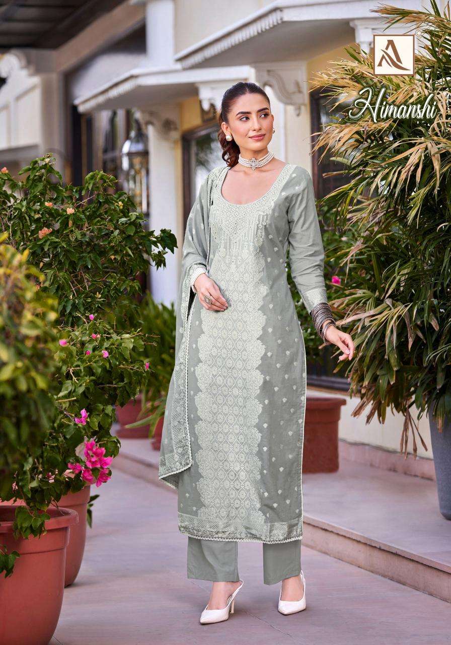 ALOK SUITS HIMANSHI COTTON JACQUARD DESIGNER WORK SUIT