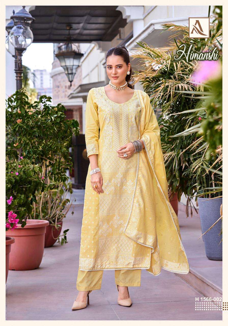 ALOK SUITS HIMANSHI COTTON JACQUARD DESIGNER WORK SUIT