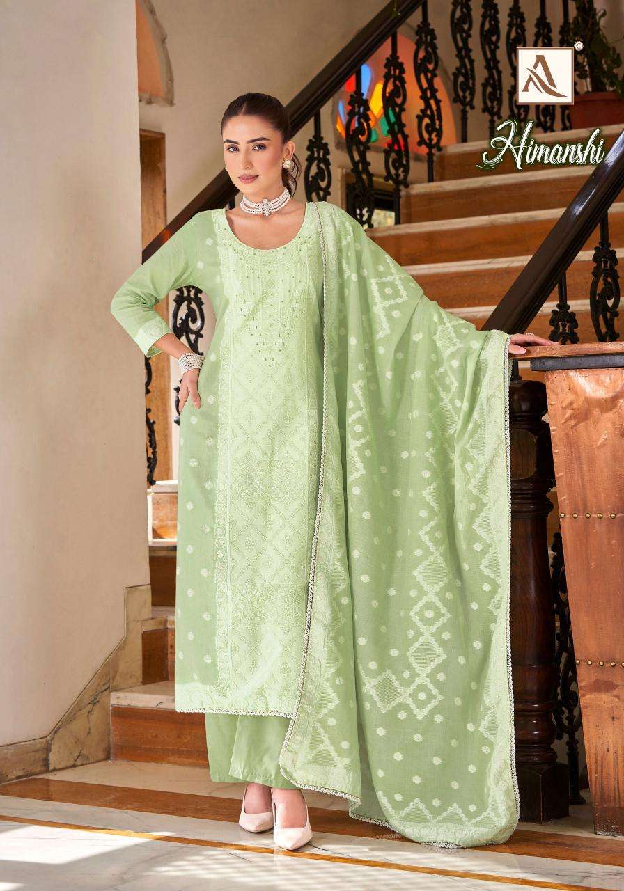 ALOK SUITS HIMANSHI COTTON JACQUARD DESIGNER WORK SUIT