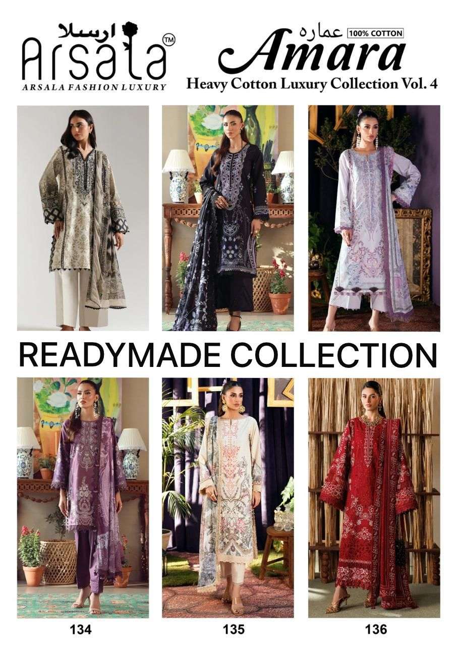 ARSALA FASHION AMARA HEAVY COTTON READY MADE COLLECTION VOL 4 