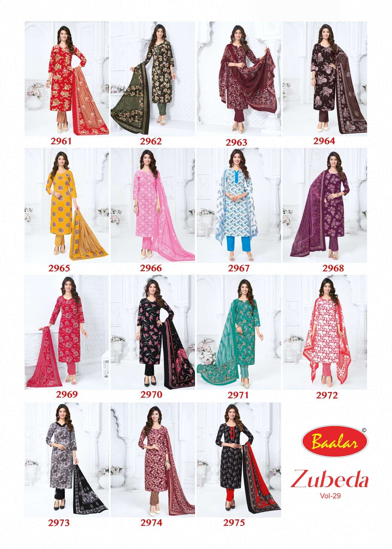 BAALAR ZUBEDA VOL 29 COTTON PRINTED LADIES SALWAR SUIT