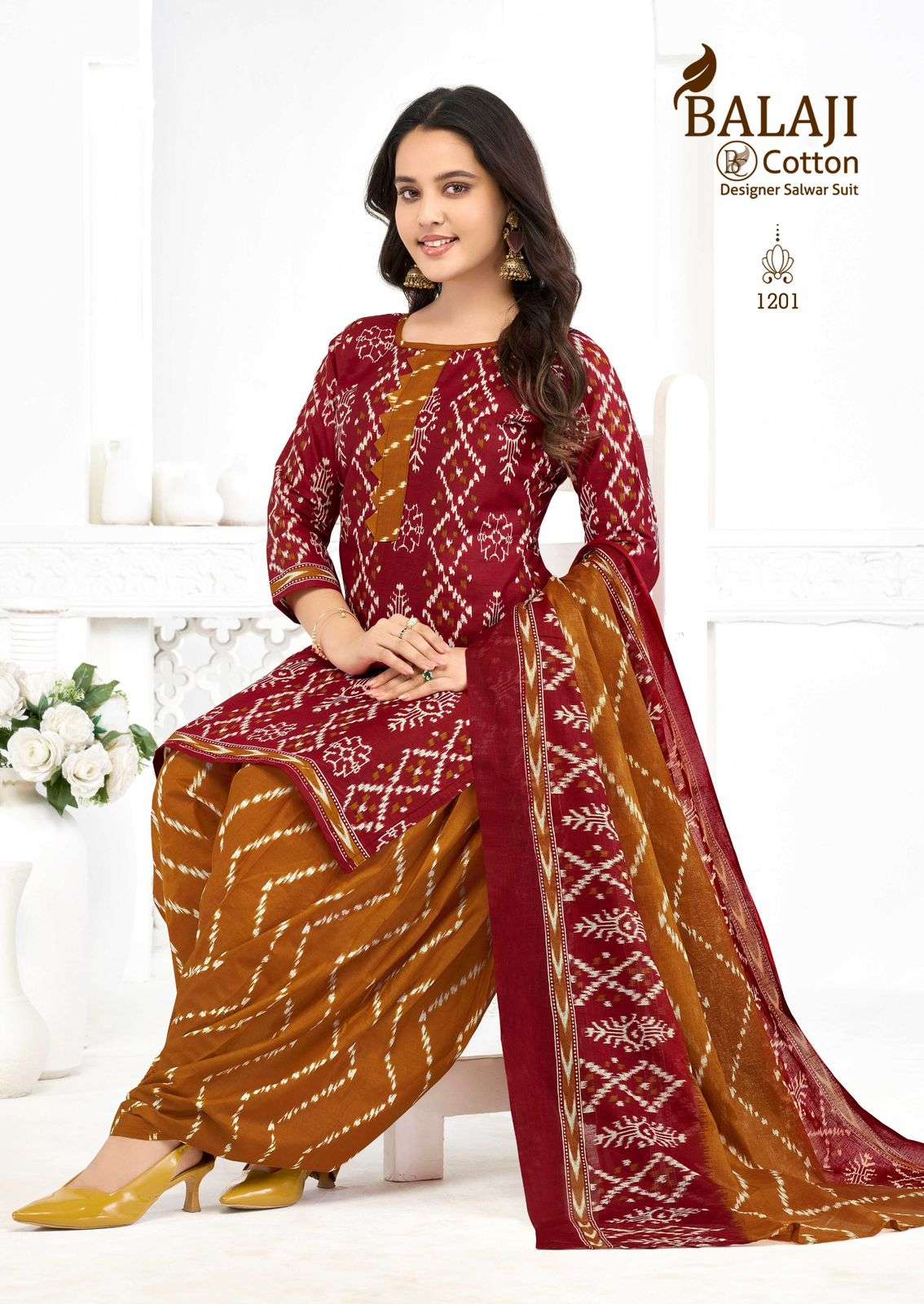 BALAJI COTTON SUI DHAAGA VOL 12 COTTON PRINTED READY MADE PATIYALA SUIT