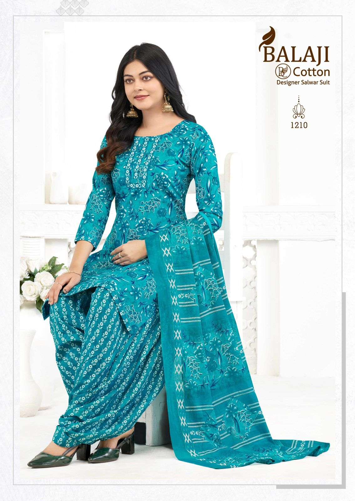 BALAJI COTTON SUI DHAAGA VOL 12 COTTON PRINTED READY MADE PATIYALA SUIT
