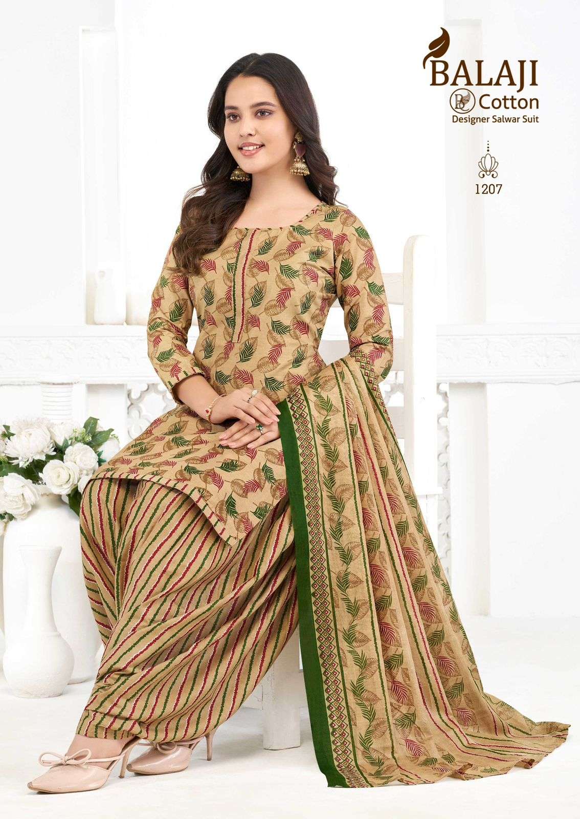 BALAJI COTTON SUI DHAAGA VOL 12 COTTON PRINTED READY MADE PATIYALA SUIT