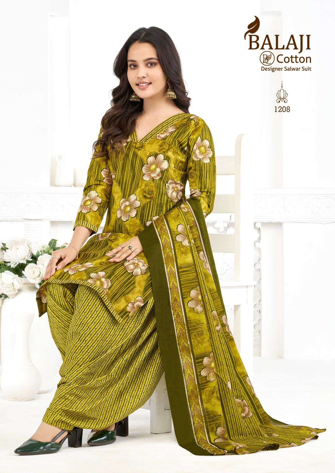 BALAJI COTTON SUI DHAAGA VOL 12 COTTON PRINTED READY MADE PATIYALA SUIT