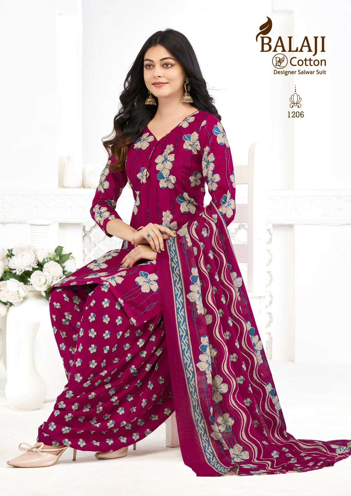 BALAJI COTTON SUI DHAAGA VOL 12 COTTON PRINTED READY MADE PATIYALA SUIT