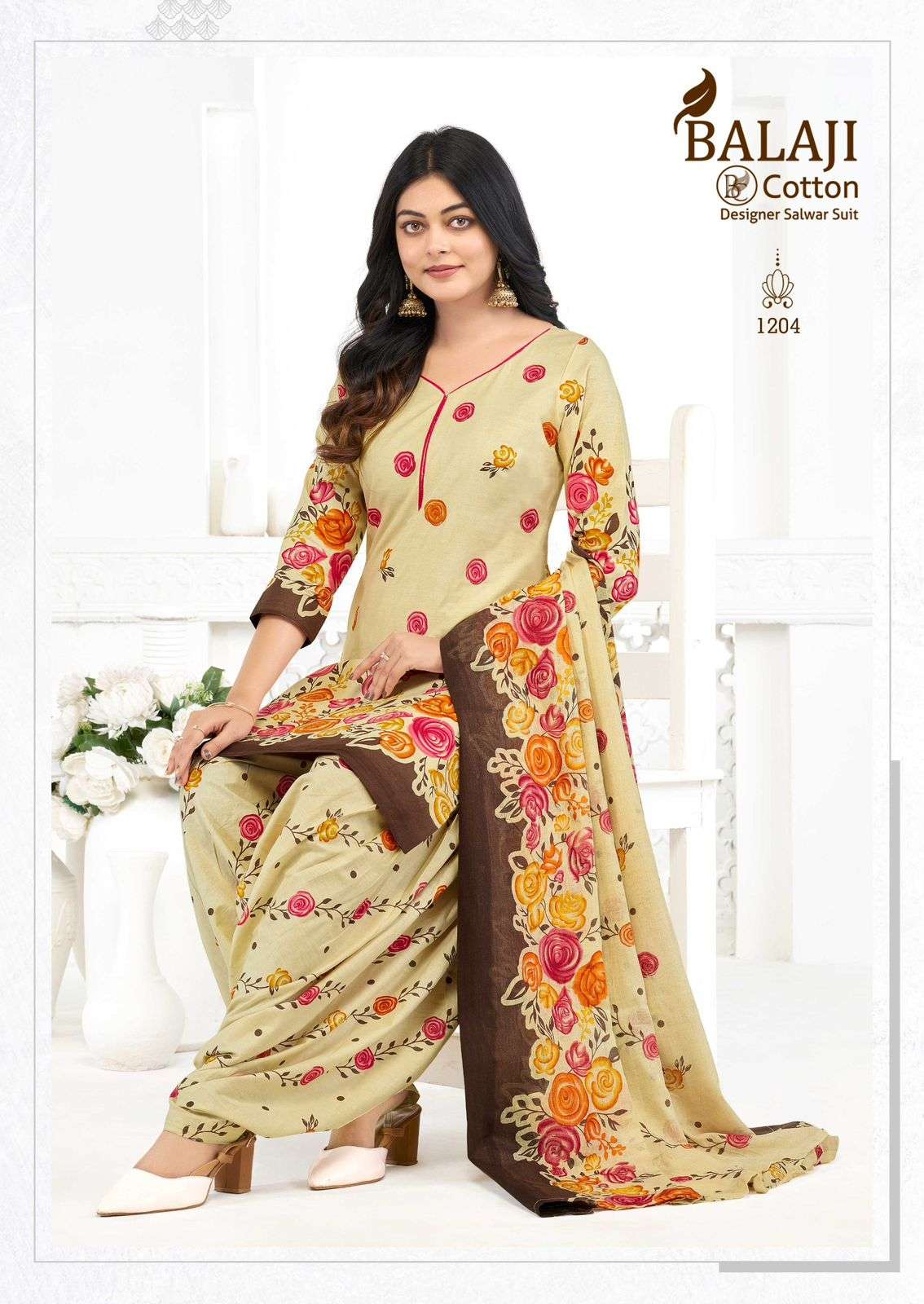 BALAJI COTTON SUI DHAAGA VOL 12 COTTON PRINTED READY MADE PATIYALA SUIT