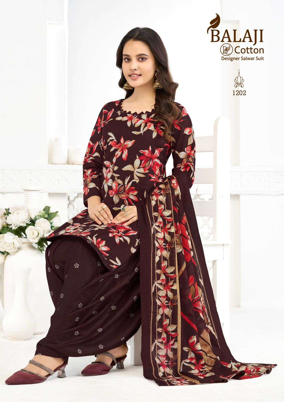 BALAJI COTTON SUI DHAAGA VOL 12 COTTON PRINTED READY MADE PATIYALA SUIT