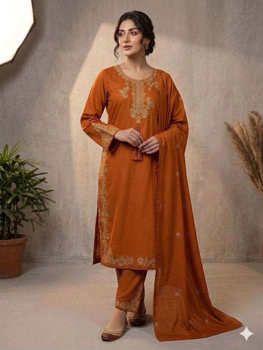BE 473 ROMAN SILK DESIGNER TOP PLAZZO SUIT WITH DUPATTA SET