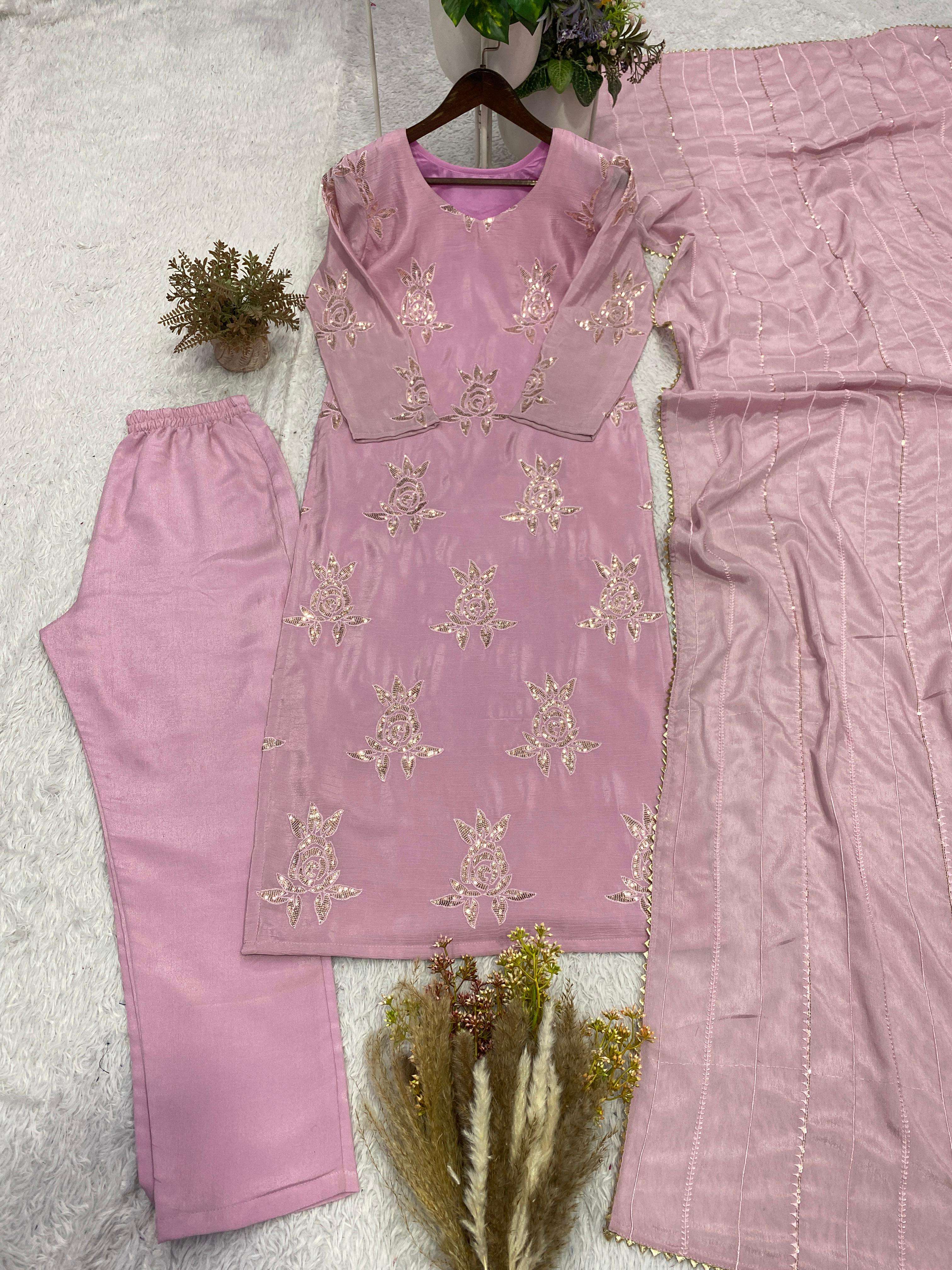 BE 476 BEAUTIFUL DESIGNER WORK PARTY WEAR LADIES SUIT