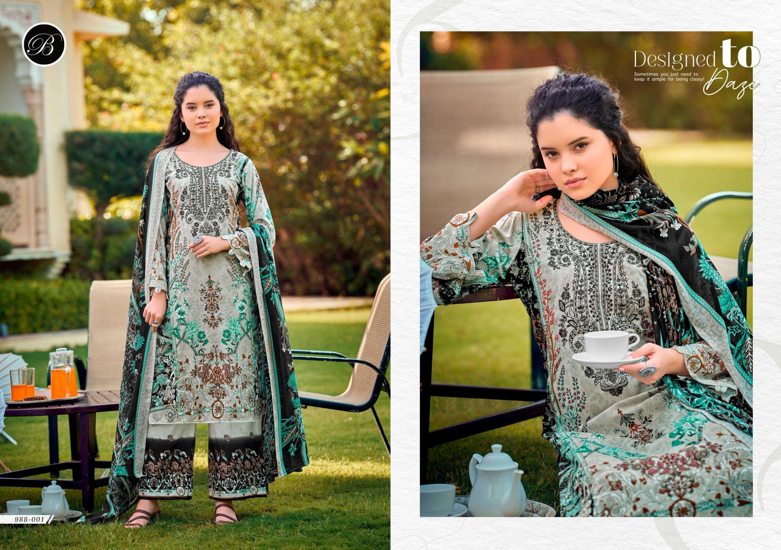 BELLIZA DESIGNER STUDIO DILSHAD VOL 6 VISCOSE DIGITAL PRINT WITH WORK SUIT