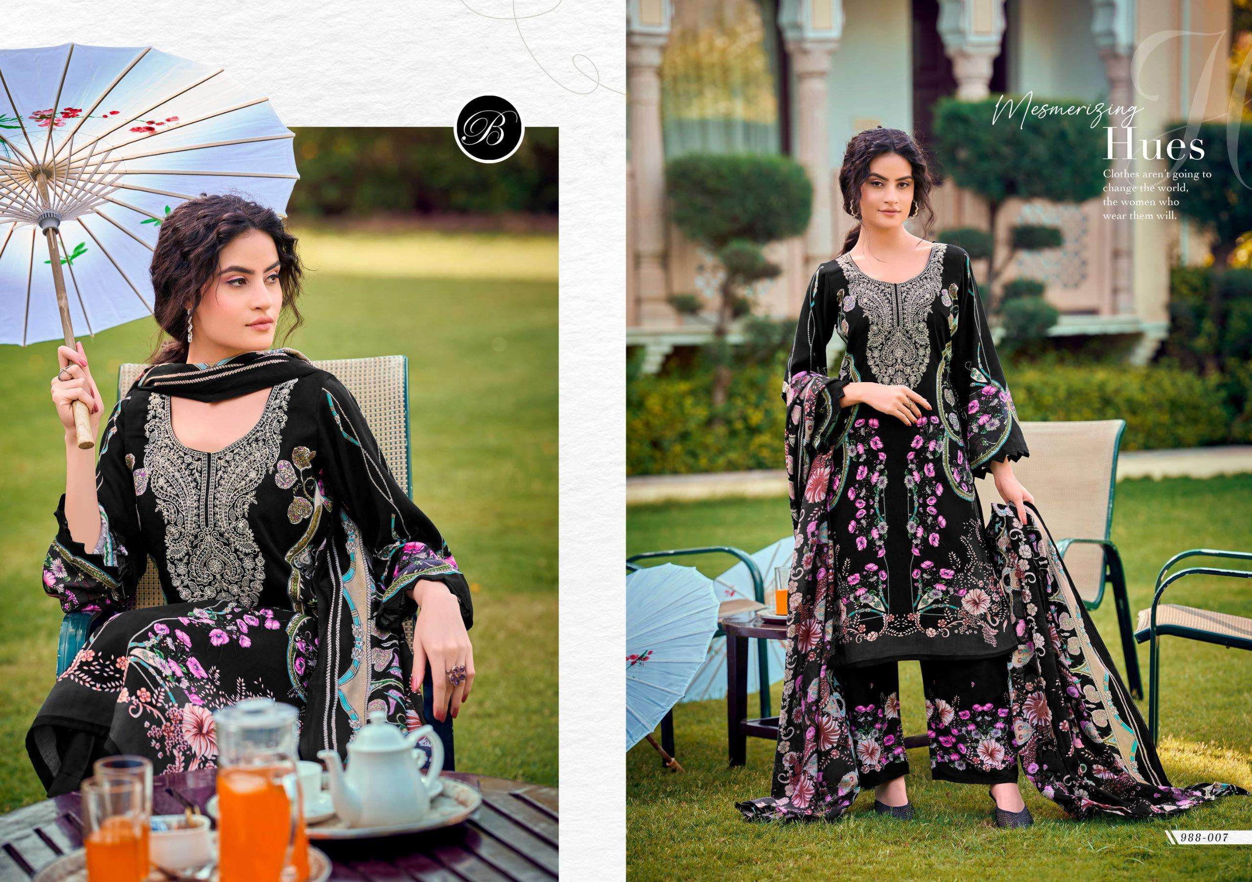 BELLIZA DESIGNER STUDIO DILSHAD VOL 6 VISCOSE DIGITAL PRINT WITH WORK SUIT