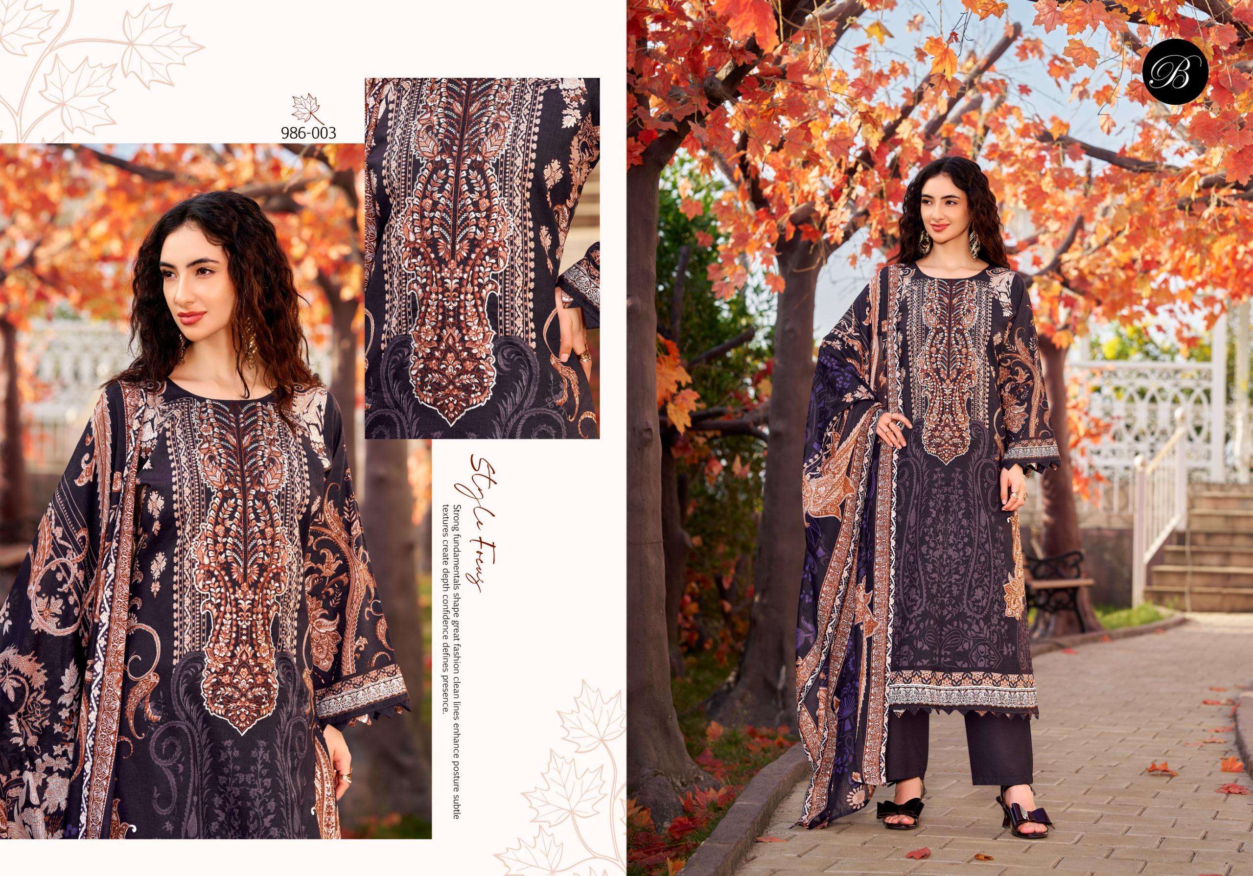 BELLIZA DESIGNER STUDIO NAIRA VOL 146 OTTON DIGITAL PRINTS WITH FANCY WORK SUIT