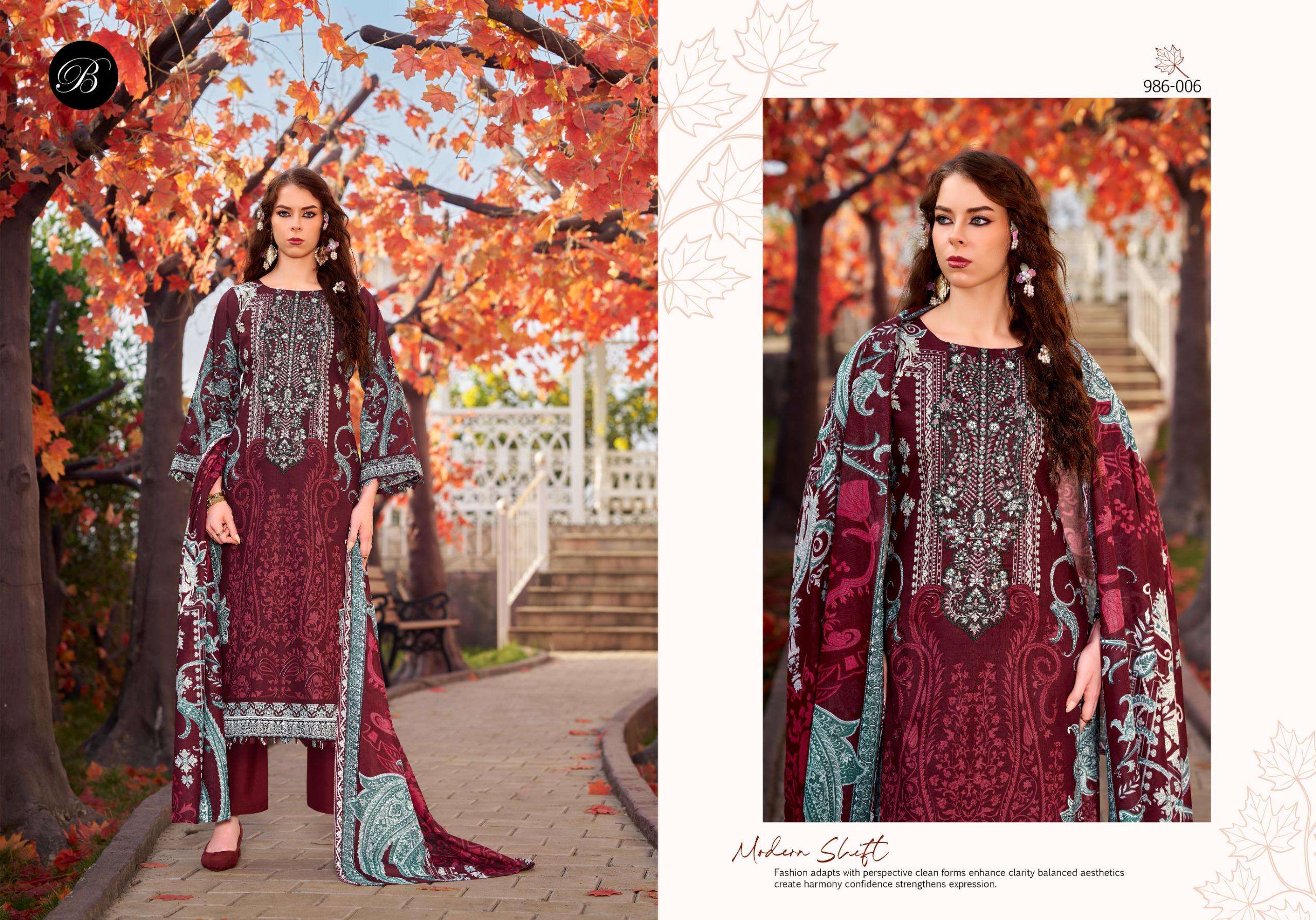 BELLIZA DESIGNER STUDIO NAIRA VOL 146 OTTON DIGITAL PRINTS WITH FANCY WORK SUIT
