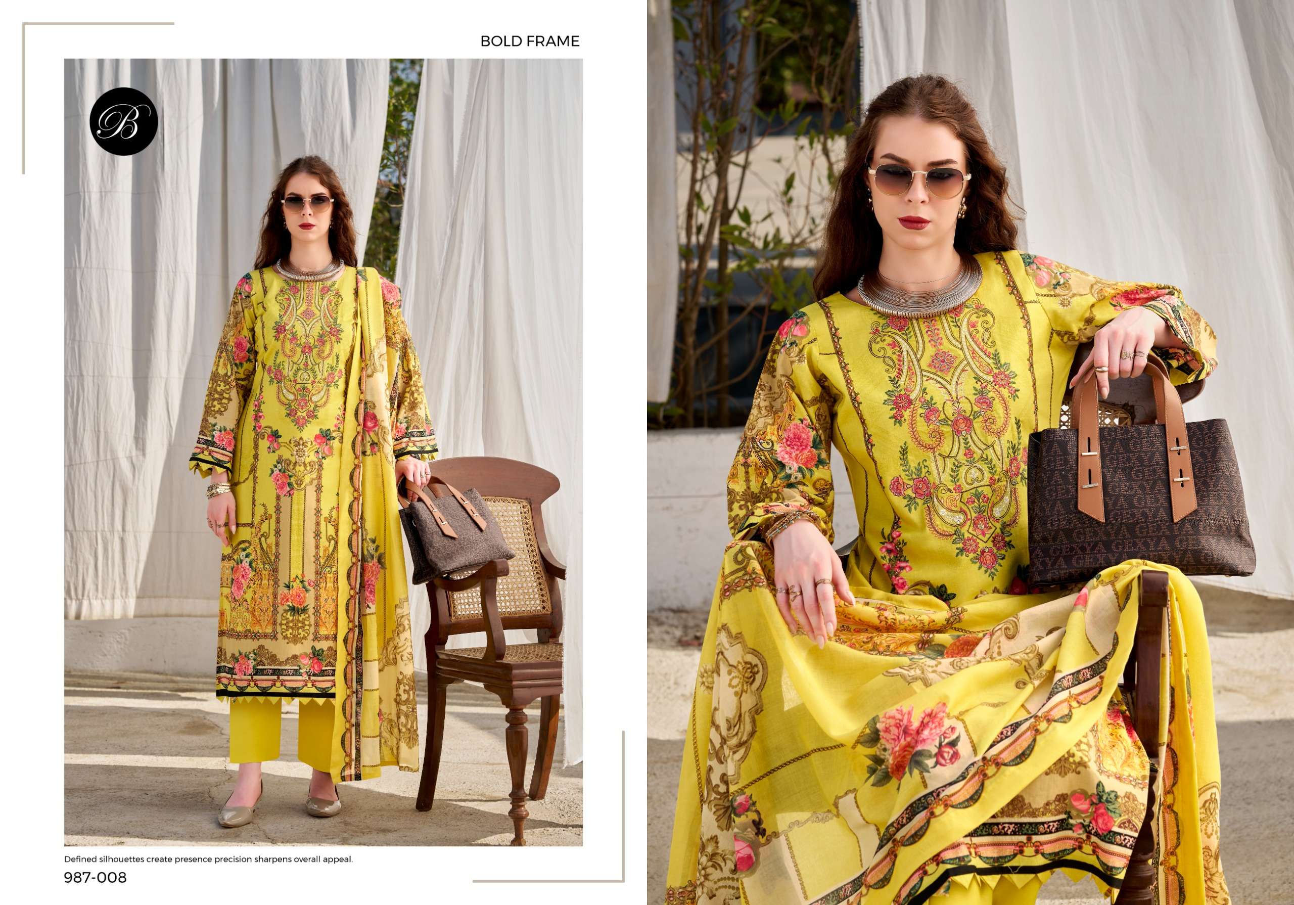 BELLIZA DESIGNER STUDIO NAIRA VOL 147 COTTON DIGITAL PRINT WITH FANCY EMBROIDERY WORK SUIT