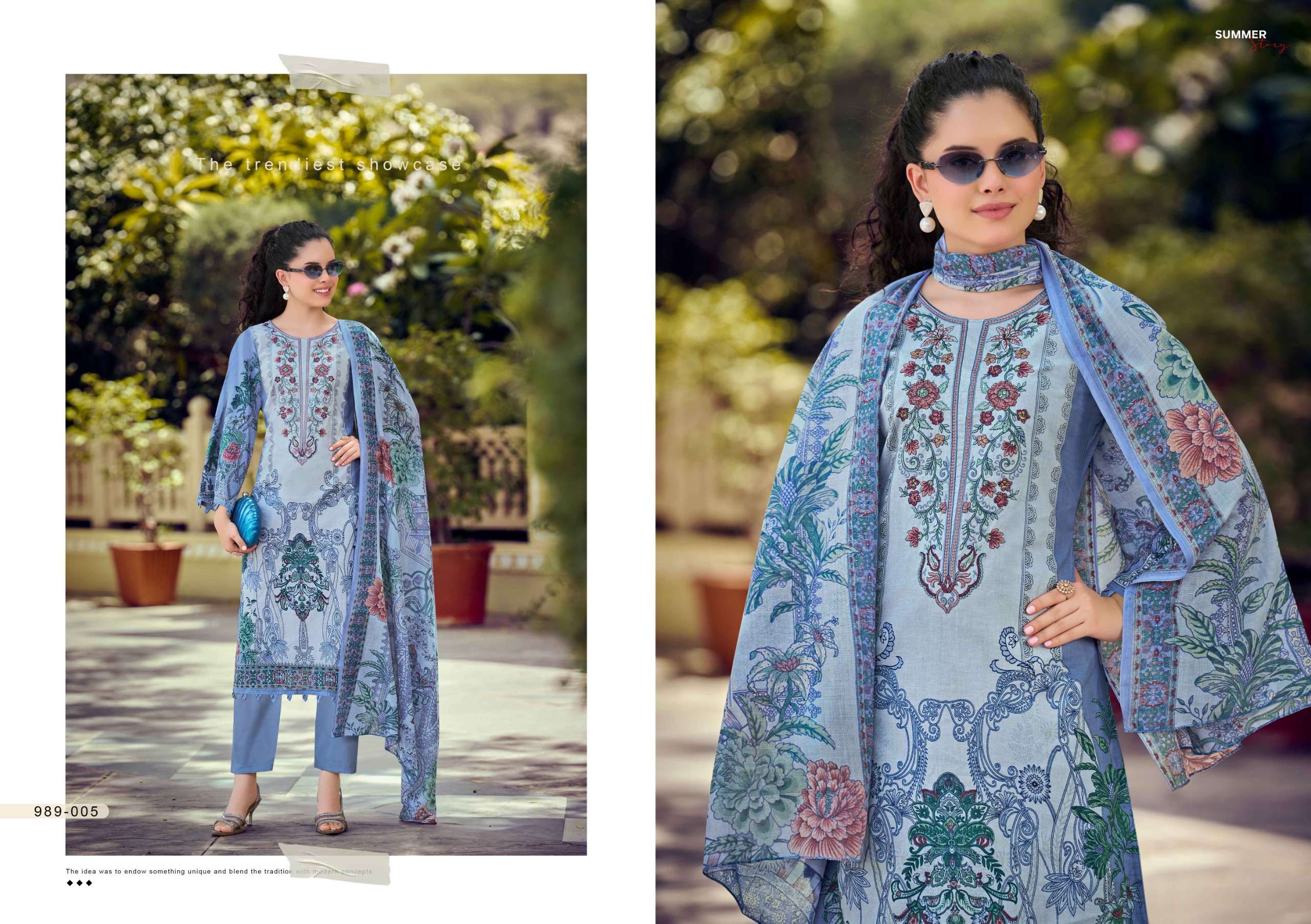 BELLIZA DESIGNER STUDIO NAIRA VOL 148 COTTON DIGITAL PRINT WITH FANCY EMBROIDERY WORK SUIT