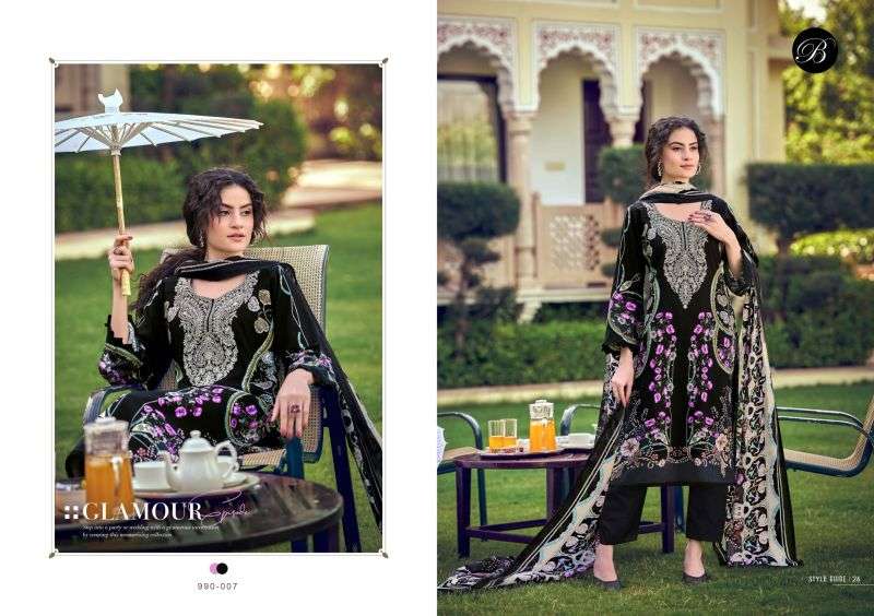 BELLIZA DESIGNER STUDIO NAIRA VOL 149 COTTON DIGITAL PRINT WITH FANCY EMBROIDERY WORK SUIT