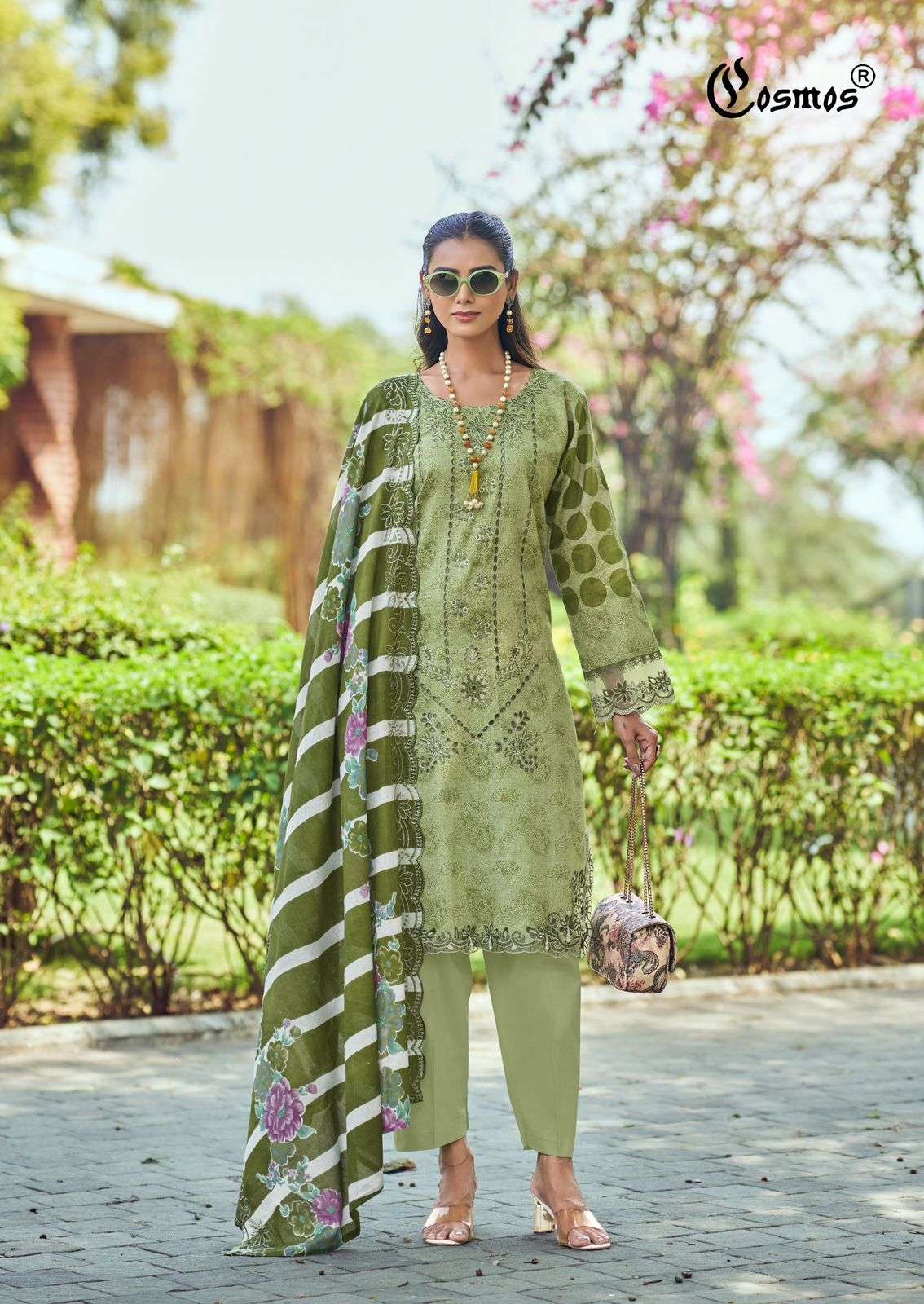COSMOS FASHION BIN SAEED PREMIUM VOL 2 LAWN COTTON DIGITAL PRINT WITH WORK SUIT
