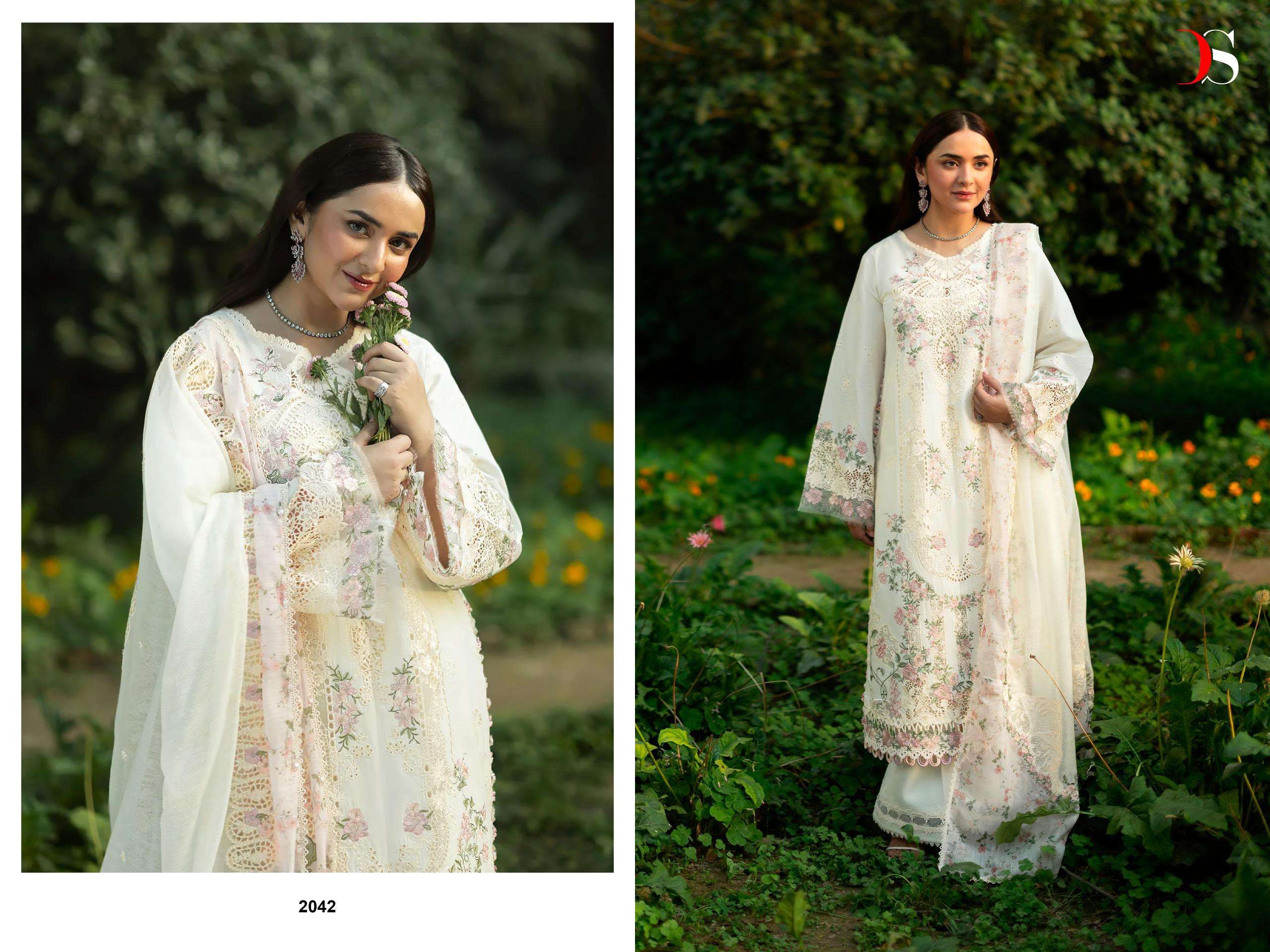 DEEPSY SUITS ELAF PREMIUM LUXURY LAWN COLLECTION VOL 6 COTTON HAVY EMBROIDERY DESIGNER WORK SUIT