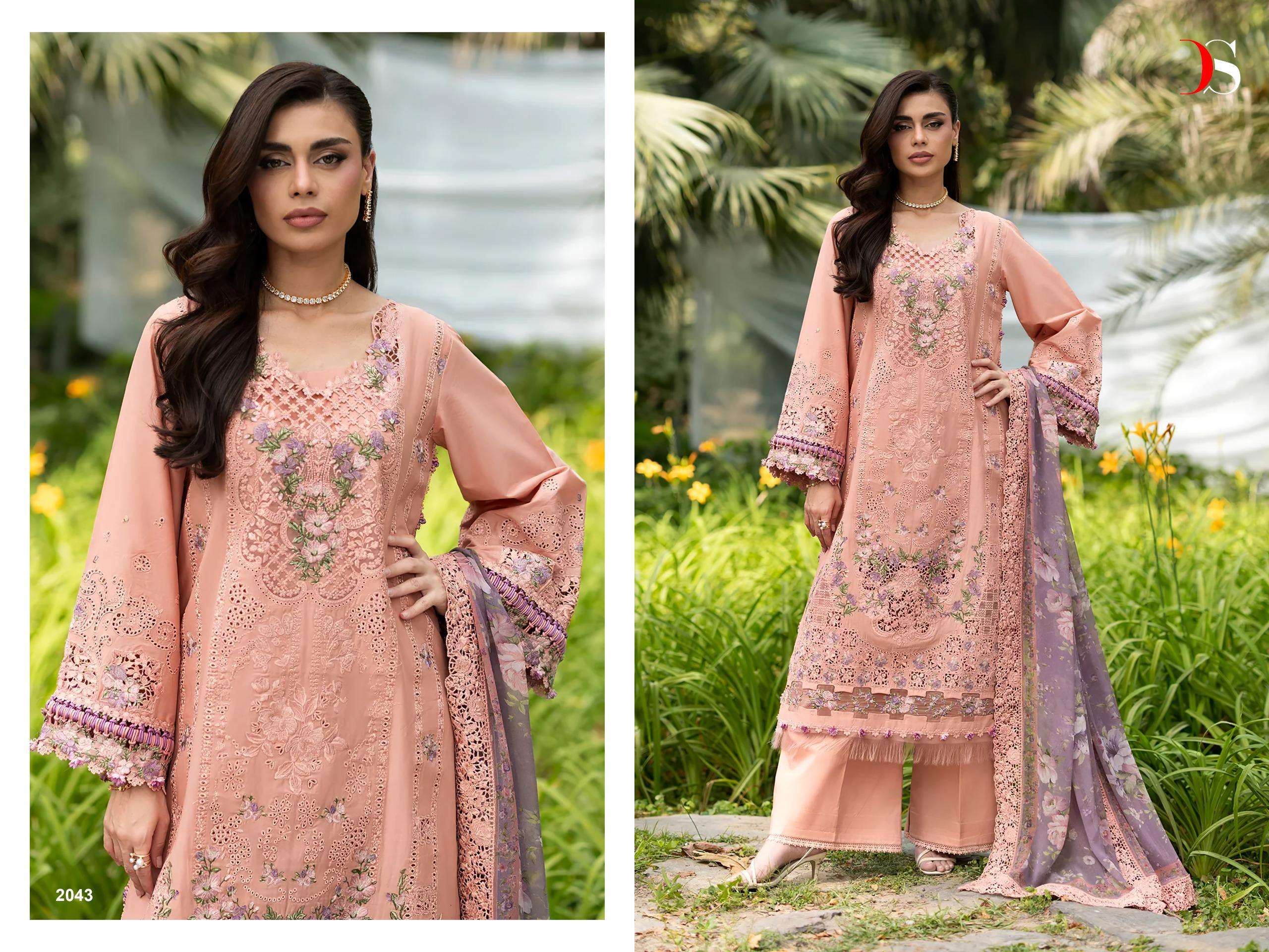 DEEPSY SUITS ELAF PREMIUM LUXURY LAWN COLLECTION VOL 6 COTTON HAVY EMBROIDERY DESIGNER WORK SUIT