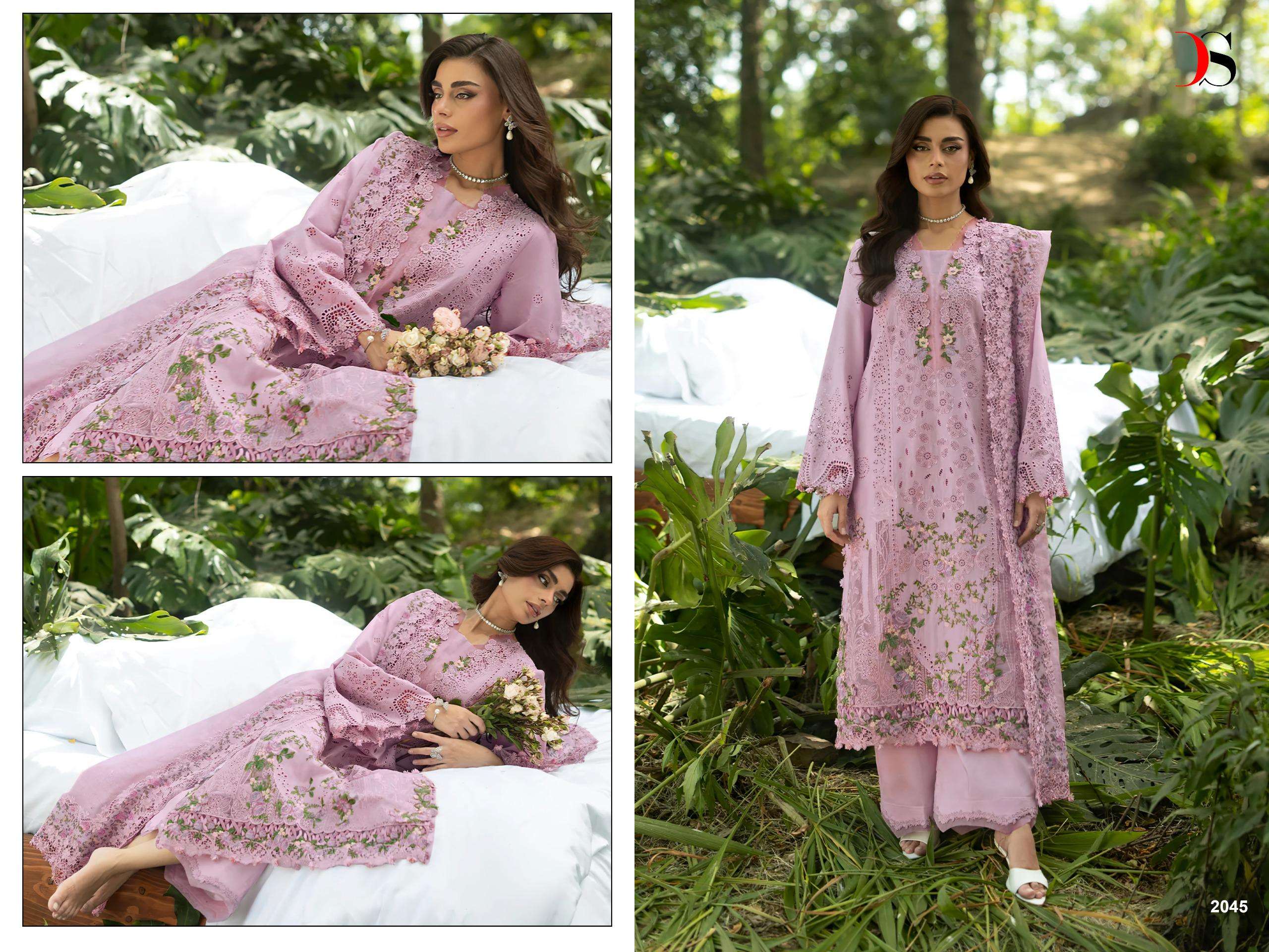 DEEPSY SUITS ELAF PREMIUM LUXURY LAWN COLLECTION VOL 6 COTTON HAVY EMBROIDERY DESIGNER WORK SUIT