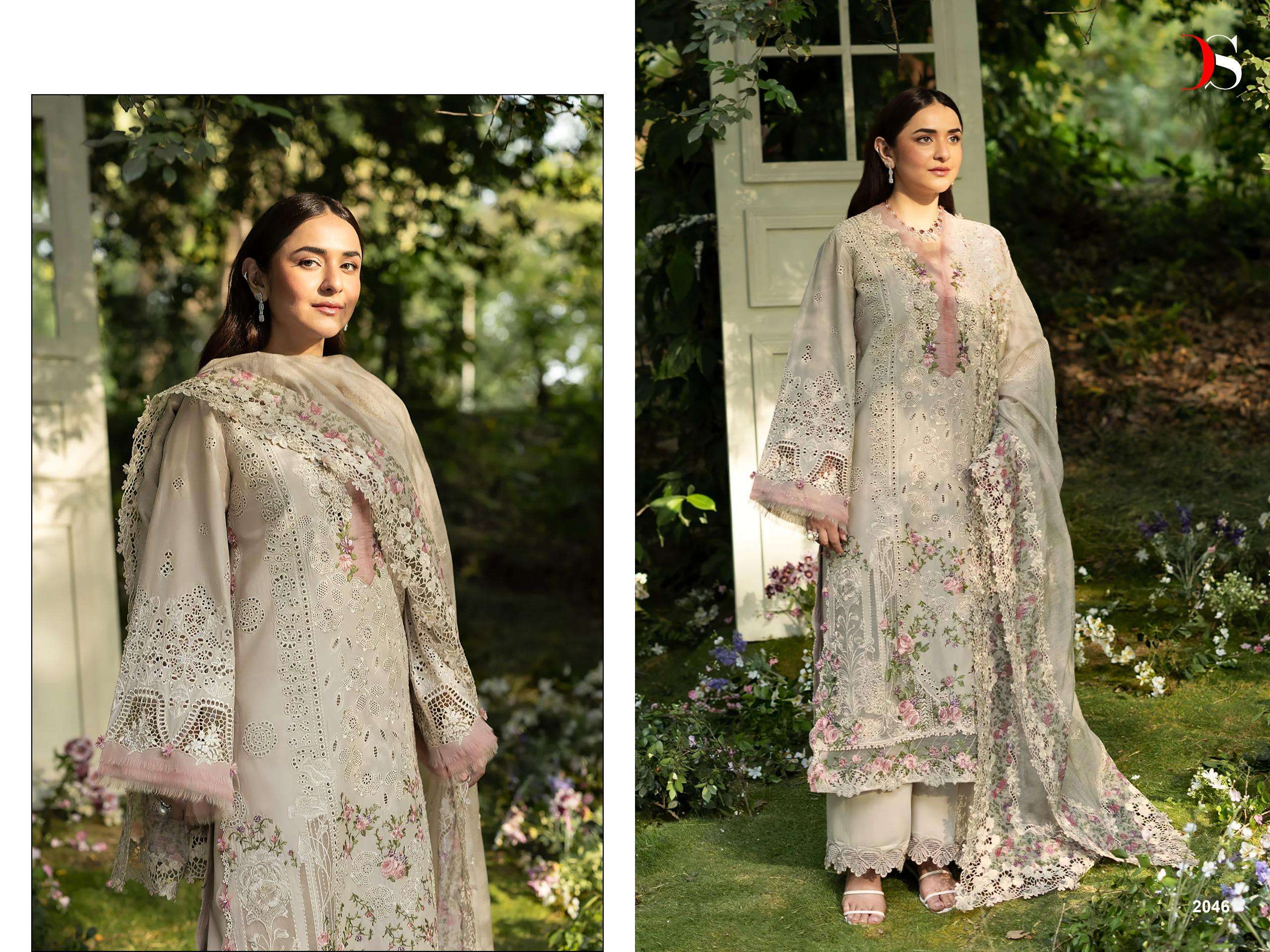 DEEPSY SUITS ELAF PREMIUM LUXURY LAWN COLLECTION VOL 6 COTTON HAVY EMBROIDERY DESIGNER WORK SUIT