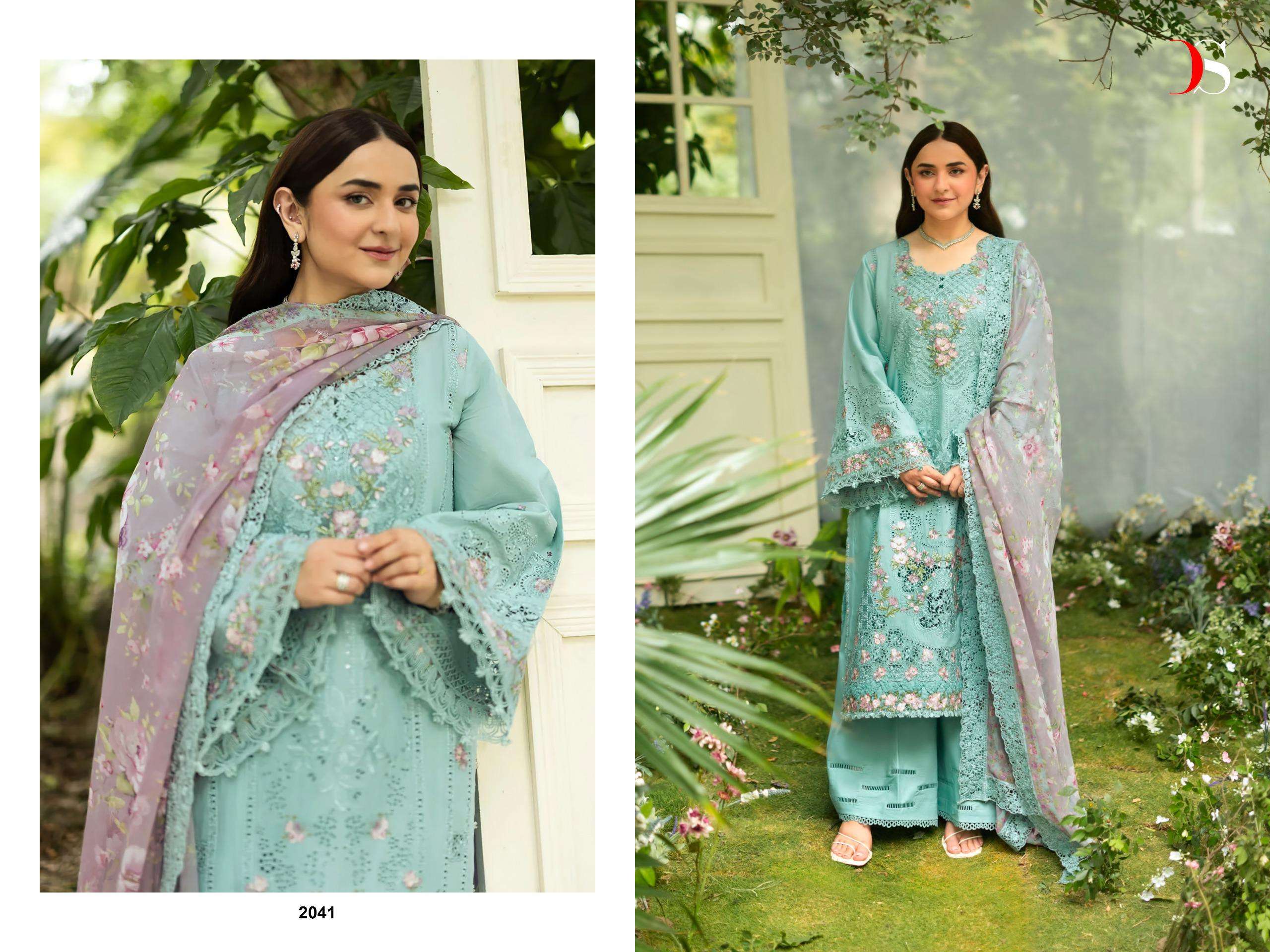 DEEPSY SUITS ELAF PREMIUM LUXURY LAWN COLLECTION VOL 6 COTTON HAVY EMBROIDERY DESIGNER WORK SUIT