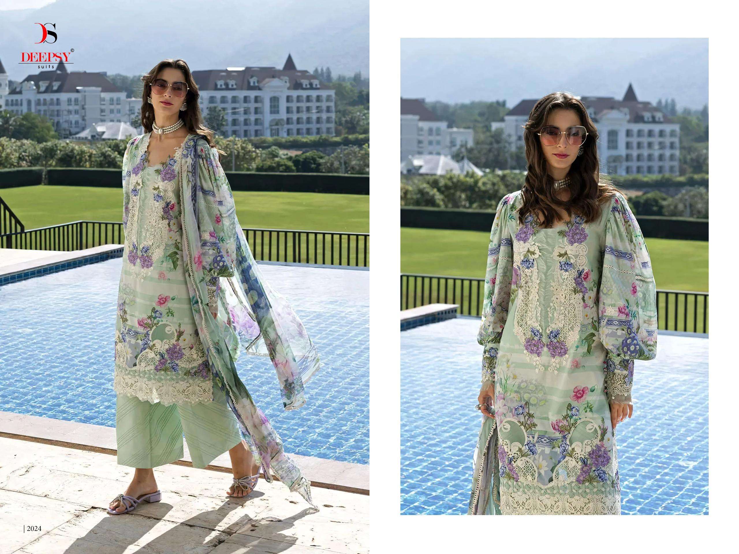 DEEPSY SUITS ELAF SIGNATURE VOL 2 COTTON HEAVY PATCH EMBROIDERY WORK SUIT
