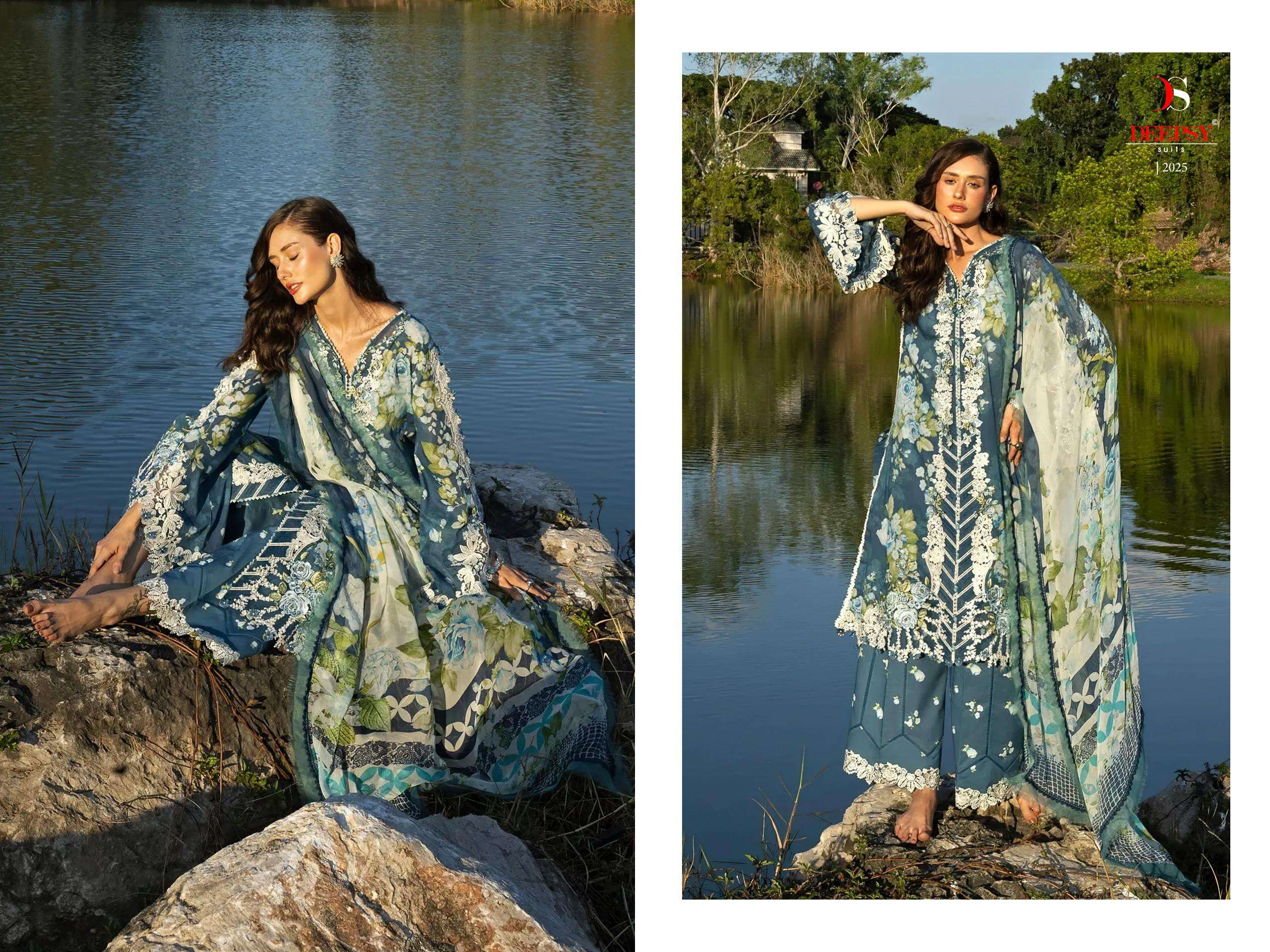 DEEPSY SUITS ELAF SIGNATURE VOL 2 COTTON HEAVY PATCH EMBROIDERY WORK SUIT
