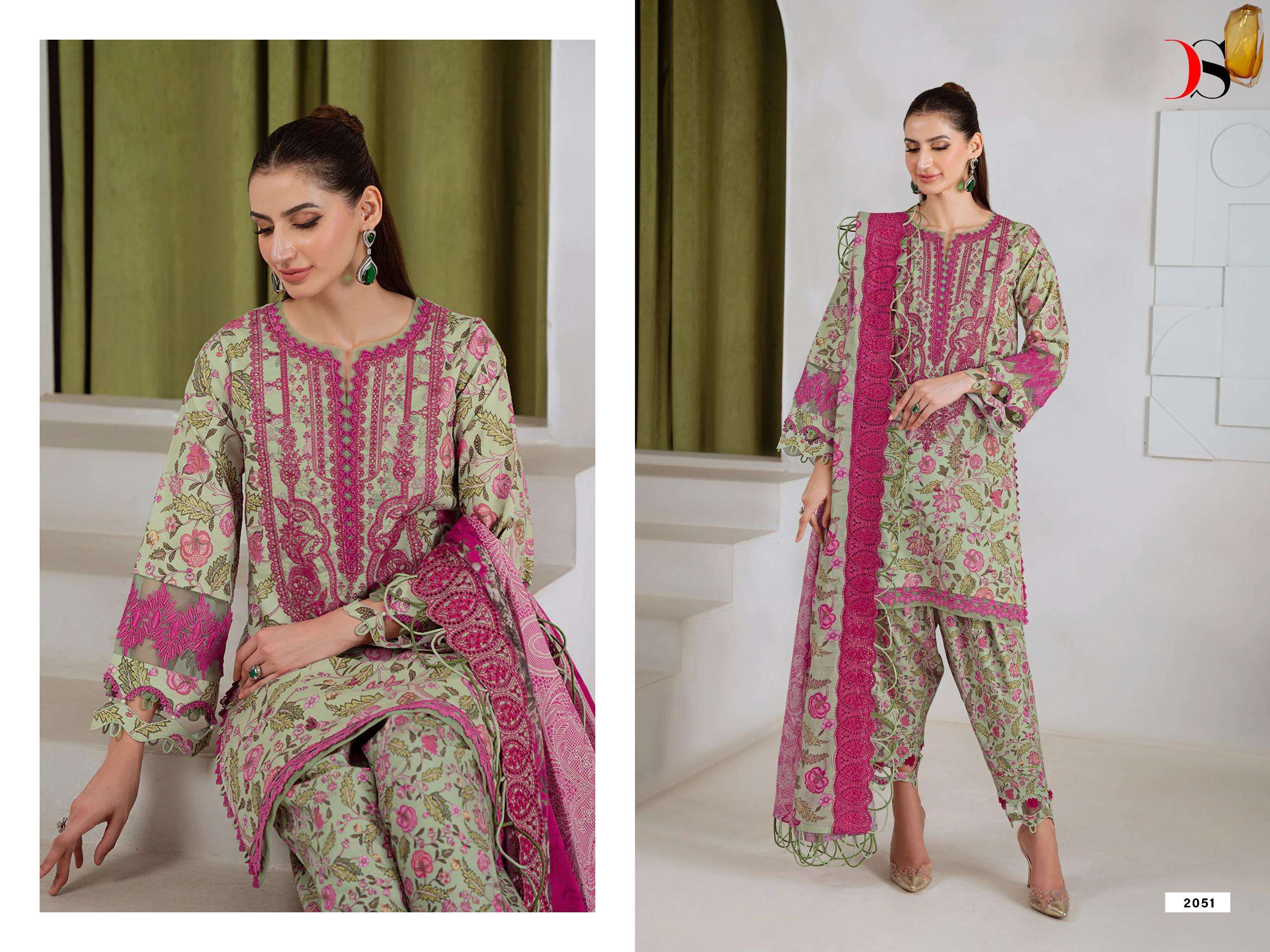 DEEPSY SUITS JADE BAGH VOL 2 COTTON HEAVY PATCH EMBROIDERY WORK SALWAR KAMEEZ 