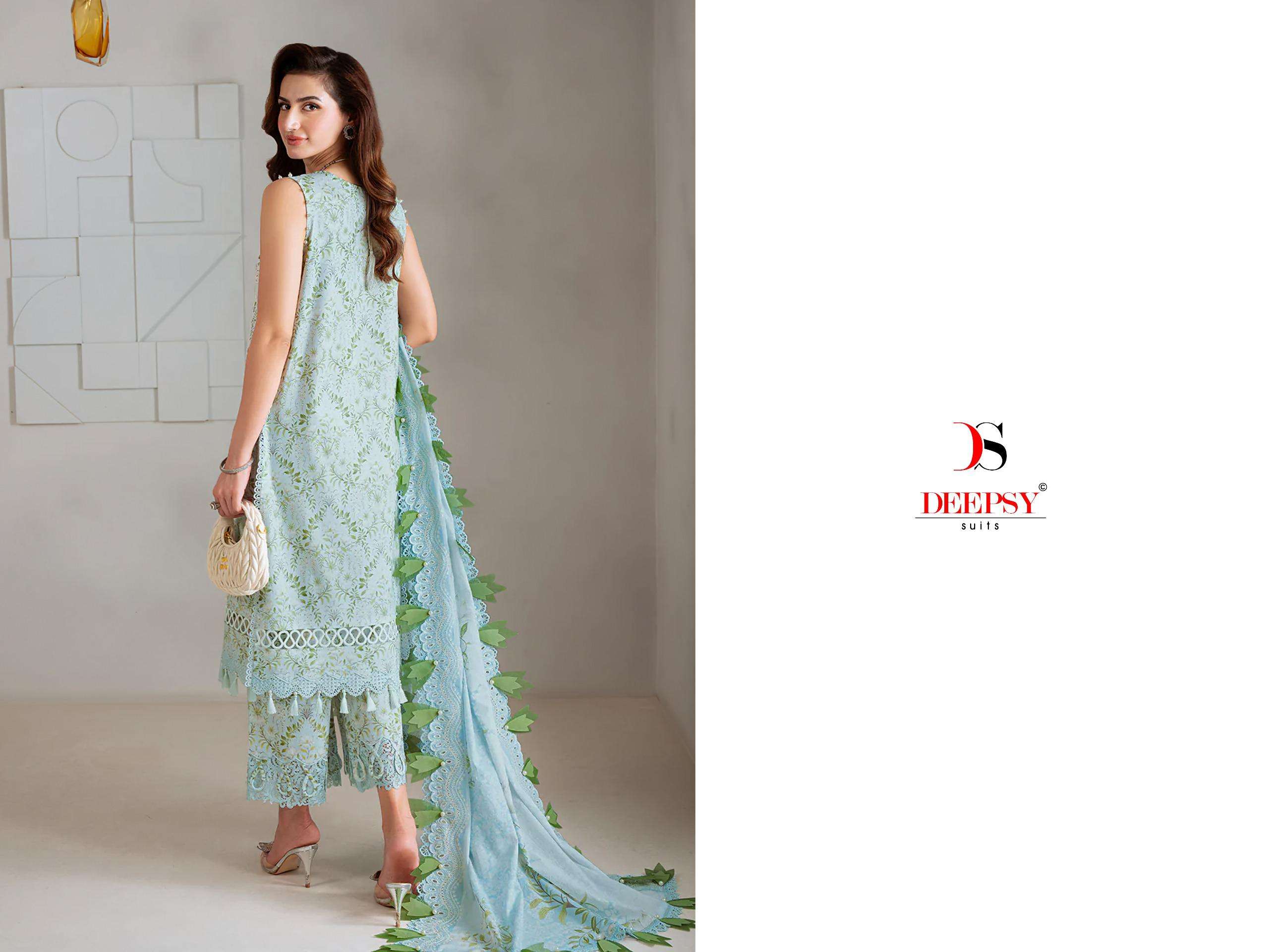 DEEPSY SUITS JADE BAGH VOL 2 COTTON HEAVY PATCH EMBROIDERY WORK SALWAR KAMEEZ 