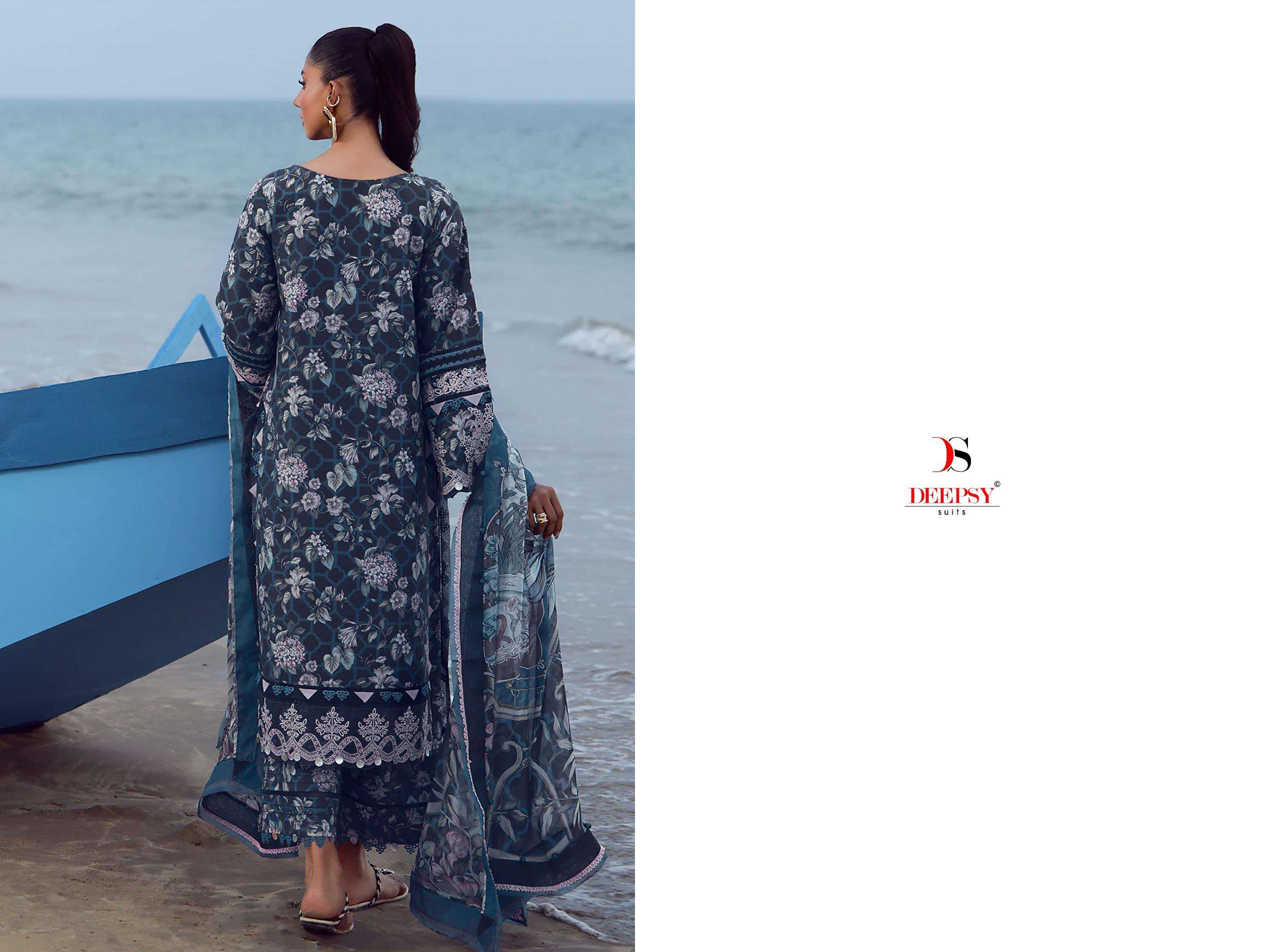 DEEPSY SUITS JADE FLORA PREMIUM VOL 2 COTTON HEAVY EMBROIDERY DESIGNER WORK PAKISTANI SUIT