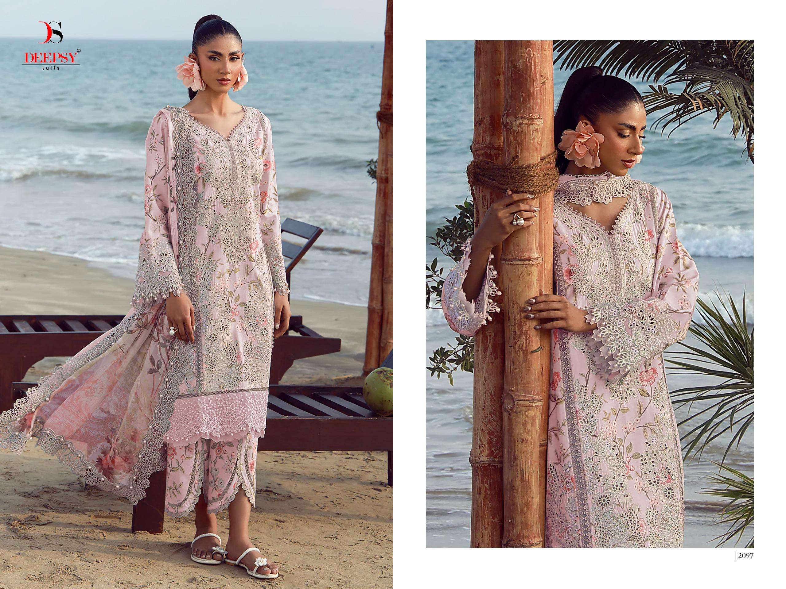 DEEPSY SUITS JADE FLORA PREMIUM VOL 2 COTTON HEAVY EMBROIDERY DESIGNER WORK PAKISTANI SUIT