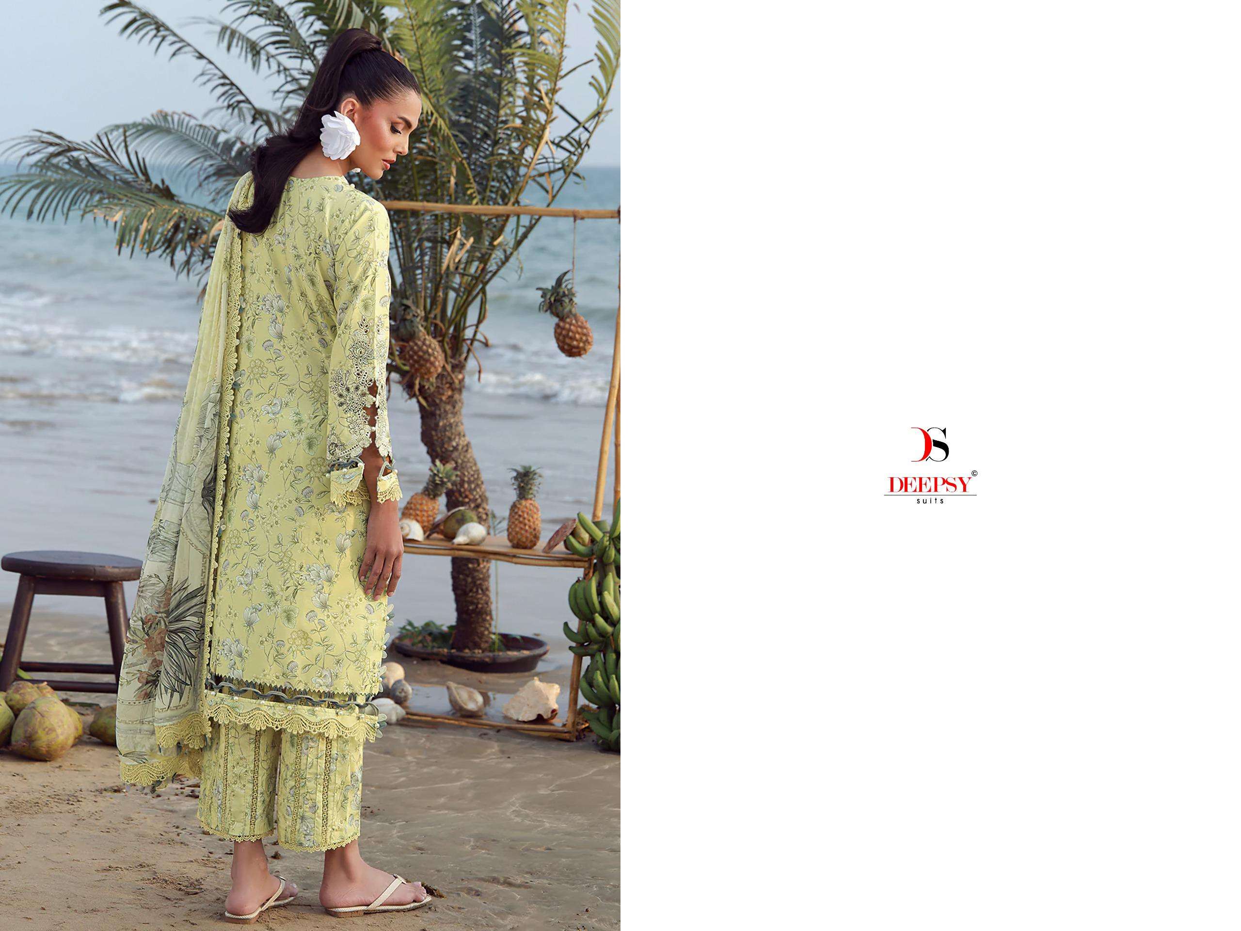 DEEPSY SUITS JADE FLORA PREMIUM VOL 2 COTTON HEAVY EMBROIDERY DESIGNER WORK PAKISTANI SUIT