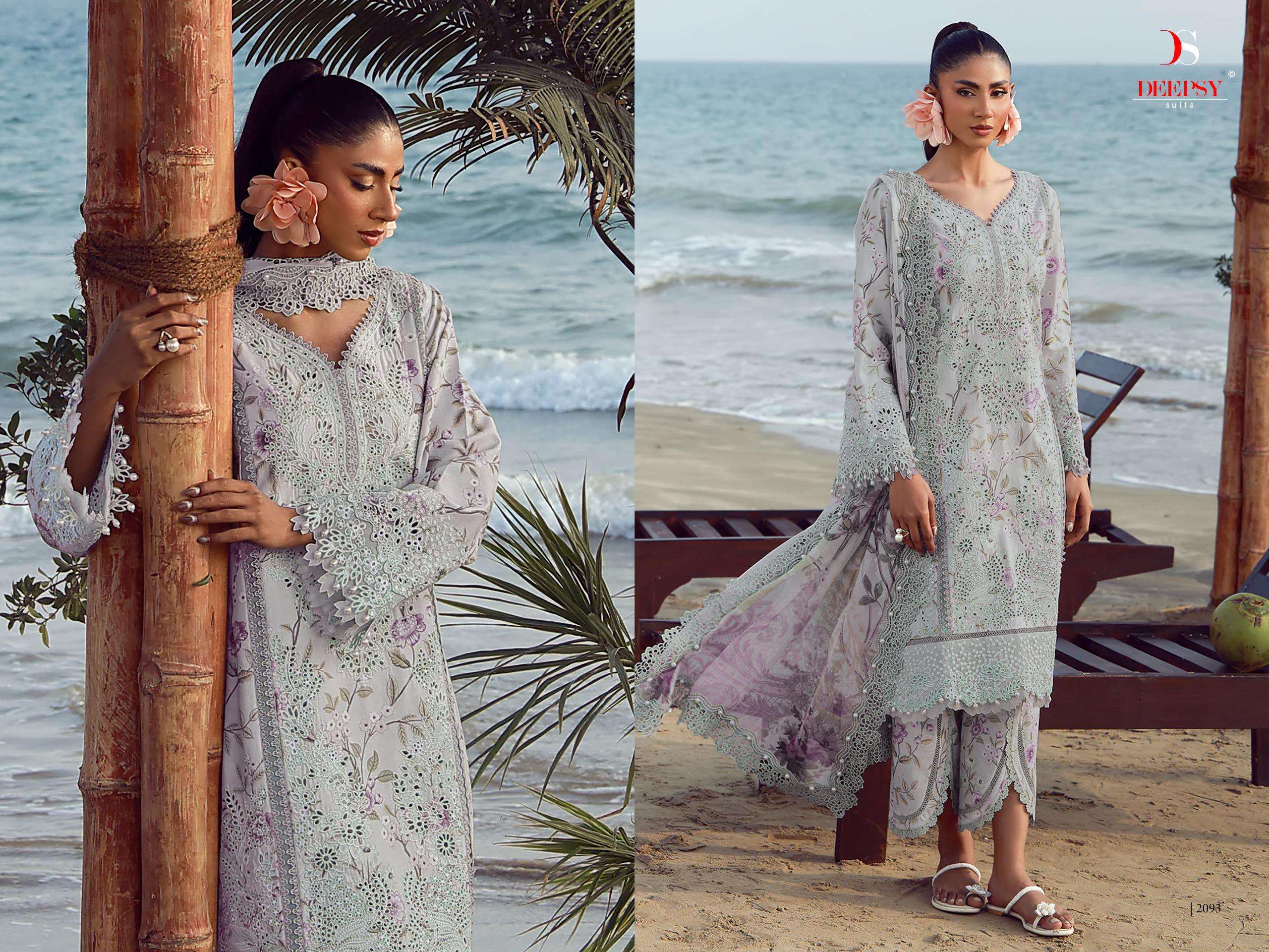 DEEPSY SUITS JADE FLORA PREMIUM VOL 2 COTTON HEAVY EMBROIDERY DESIGNER WORK PAKISTANI SUIT