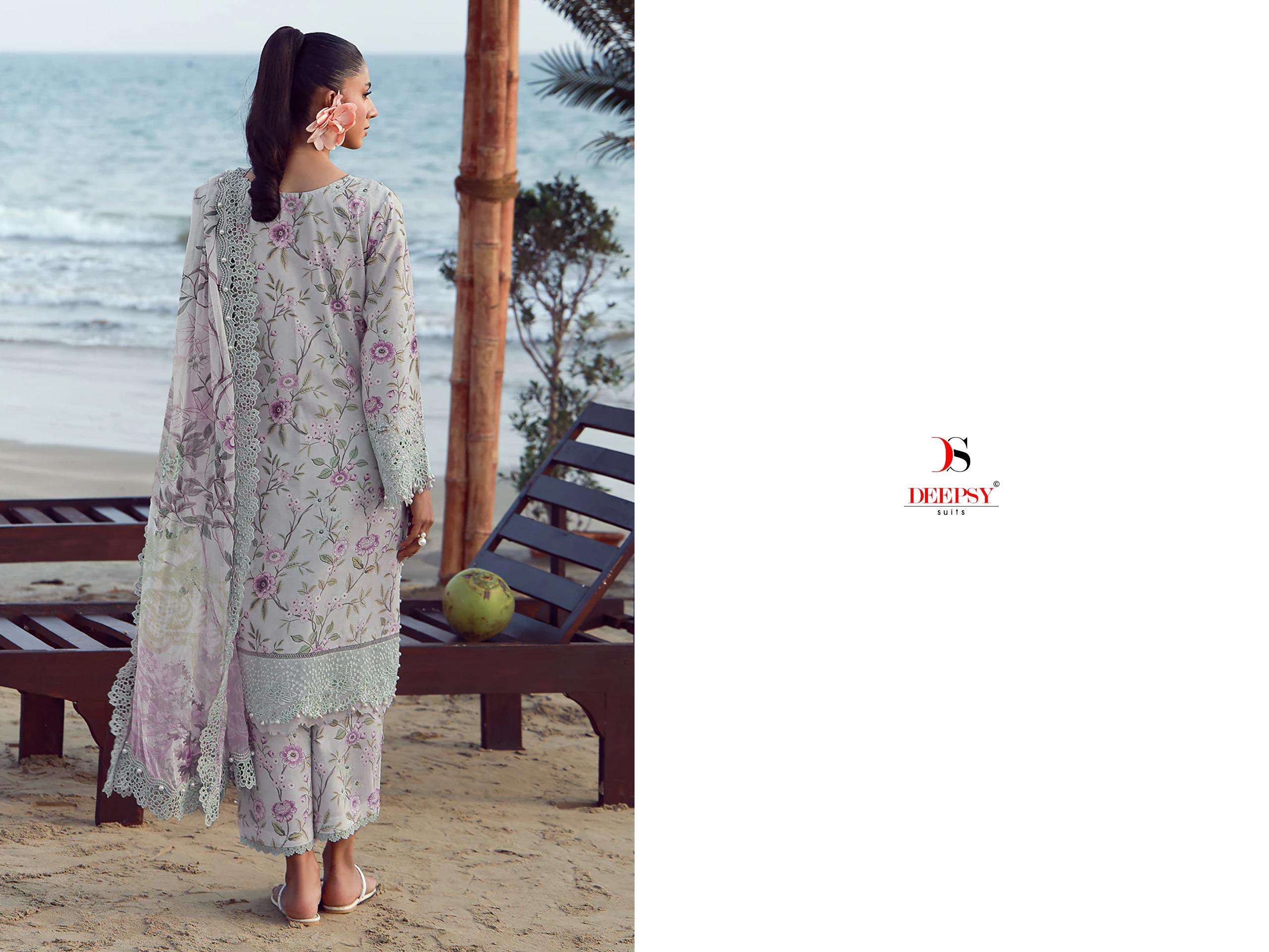 DEEPSY SUITS JADE FLORA PREMIUM VOL 2 COTTON HEAVY EMBROIDERY DESIGNER WORK PAKISTANI SUIT