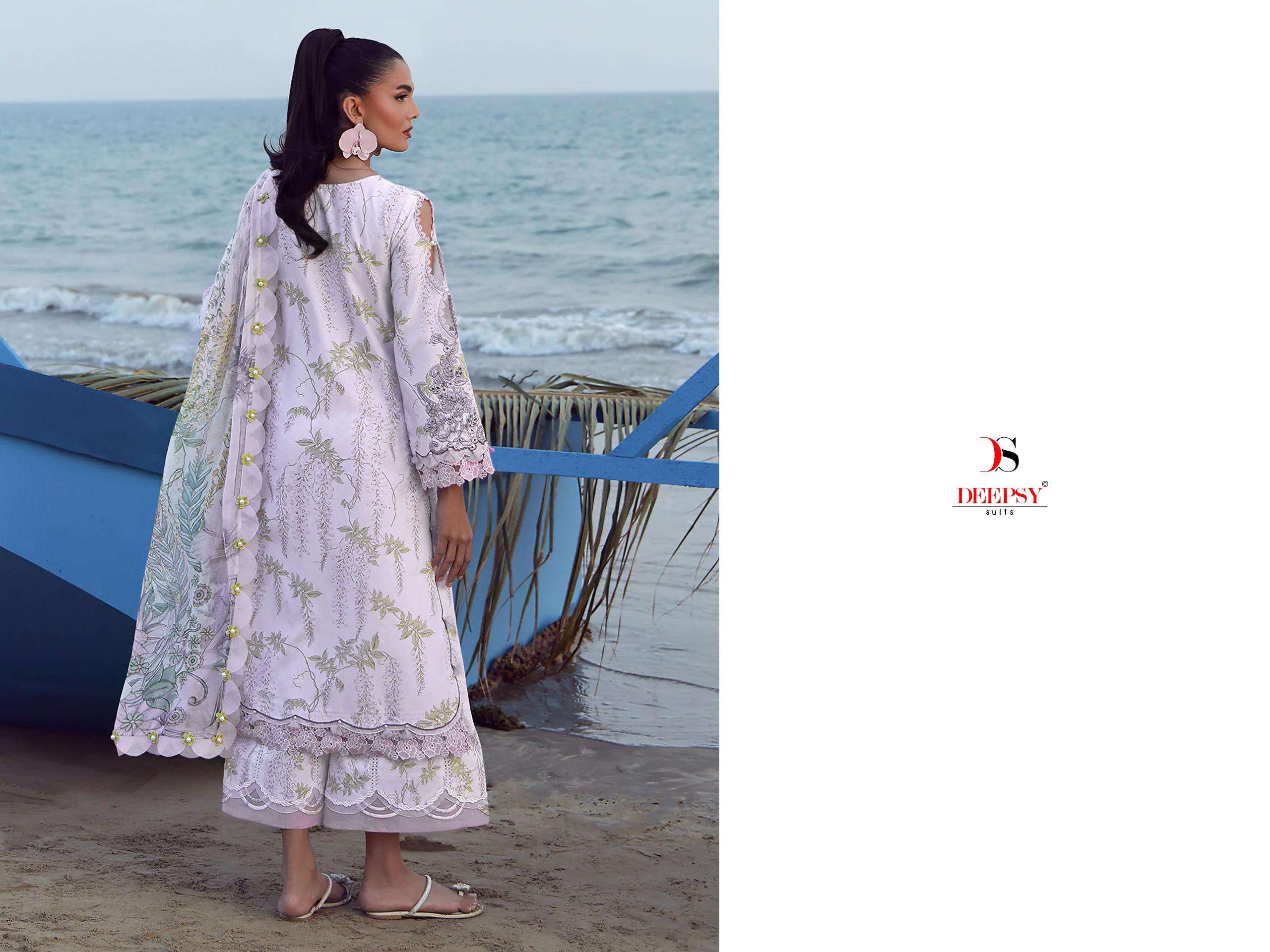 DEEPSY SUITS JADE FLORA PREMIUM VOL 2 COTTON HEAVY EMBROIDERY DESIGNER WORK PAKISTANI SUIT