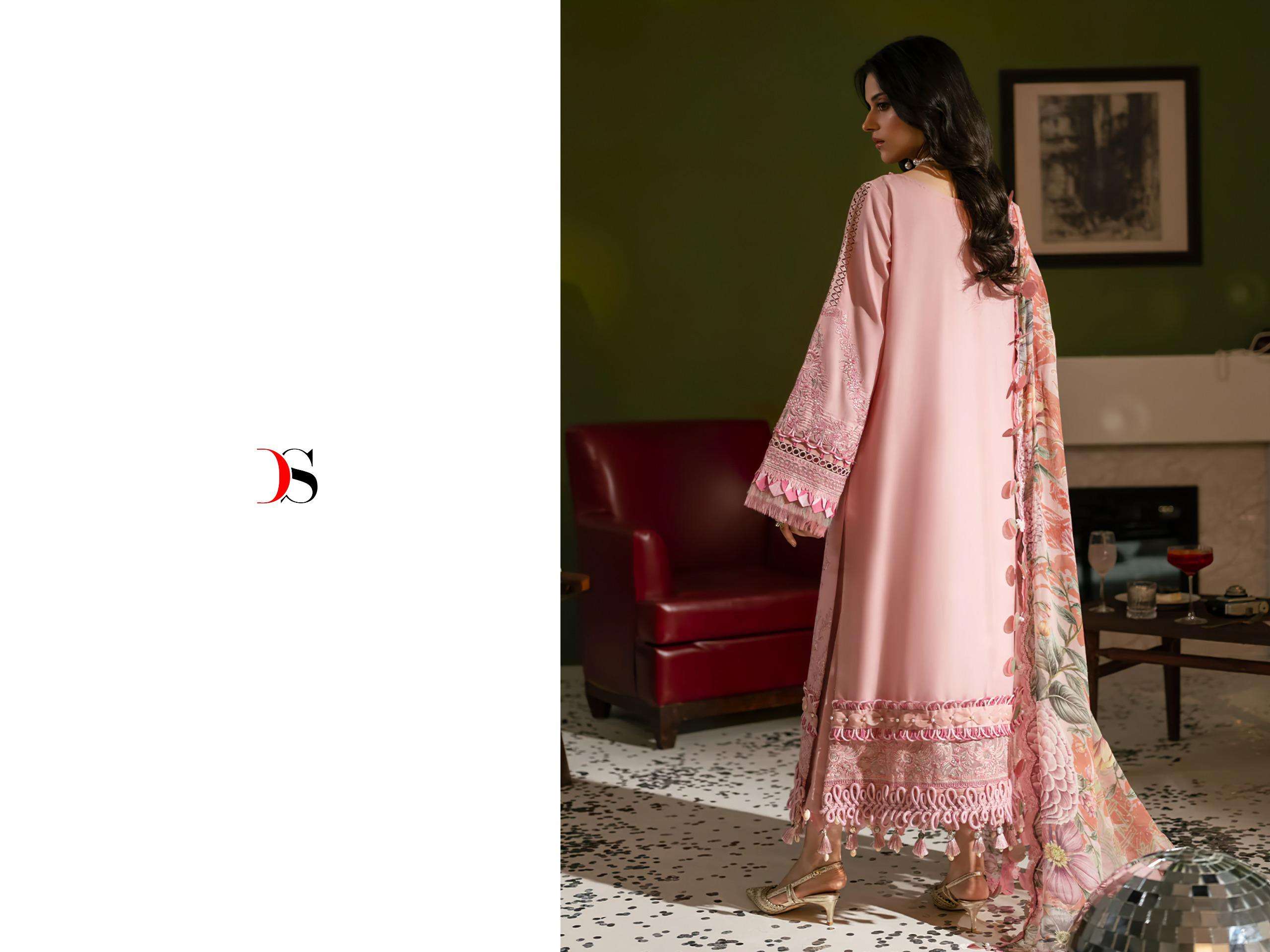 DEEPSY SUITS JADE LE PREMIER COTTON HEAVY EMBROIDERY DESIGNER WORK SUIT
