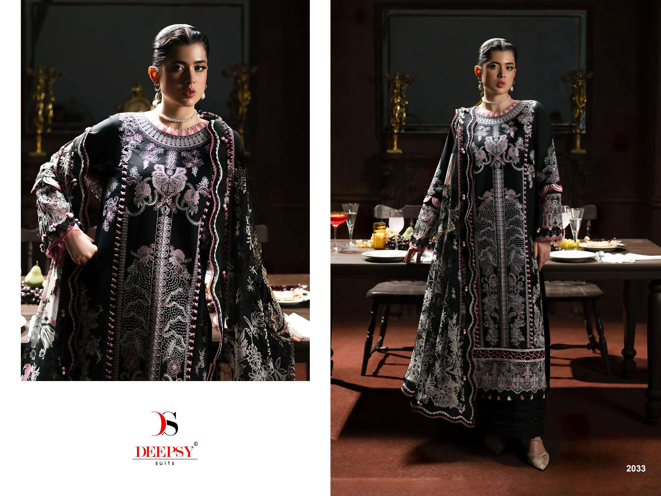 DEEPSY SUITS JADE LE PREMIER COTTON HEAVY EMBROIDERY DESIGNER WORK SUIT