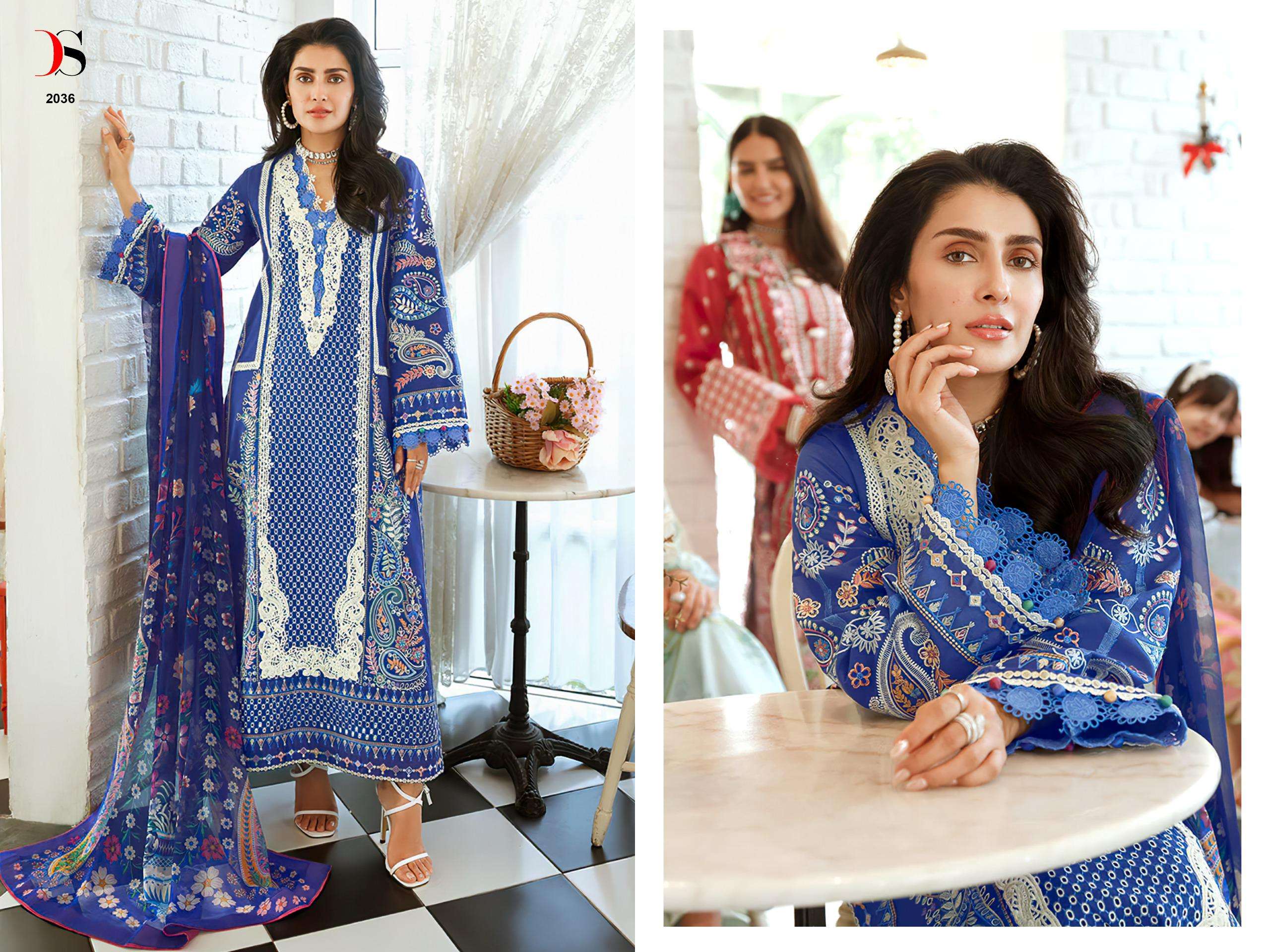 DEEPSY SUITS MUSHQ LAWN COLLECTION VOL 4 COTTON HEAVY EMBROIDERY WORK PAKISTANI SUIT
