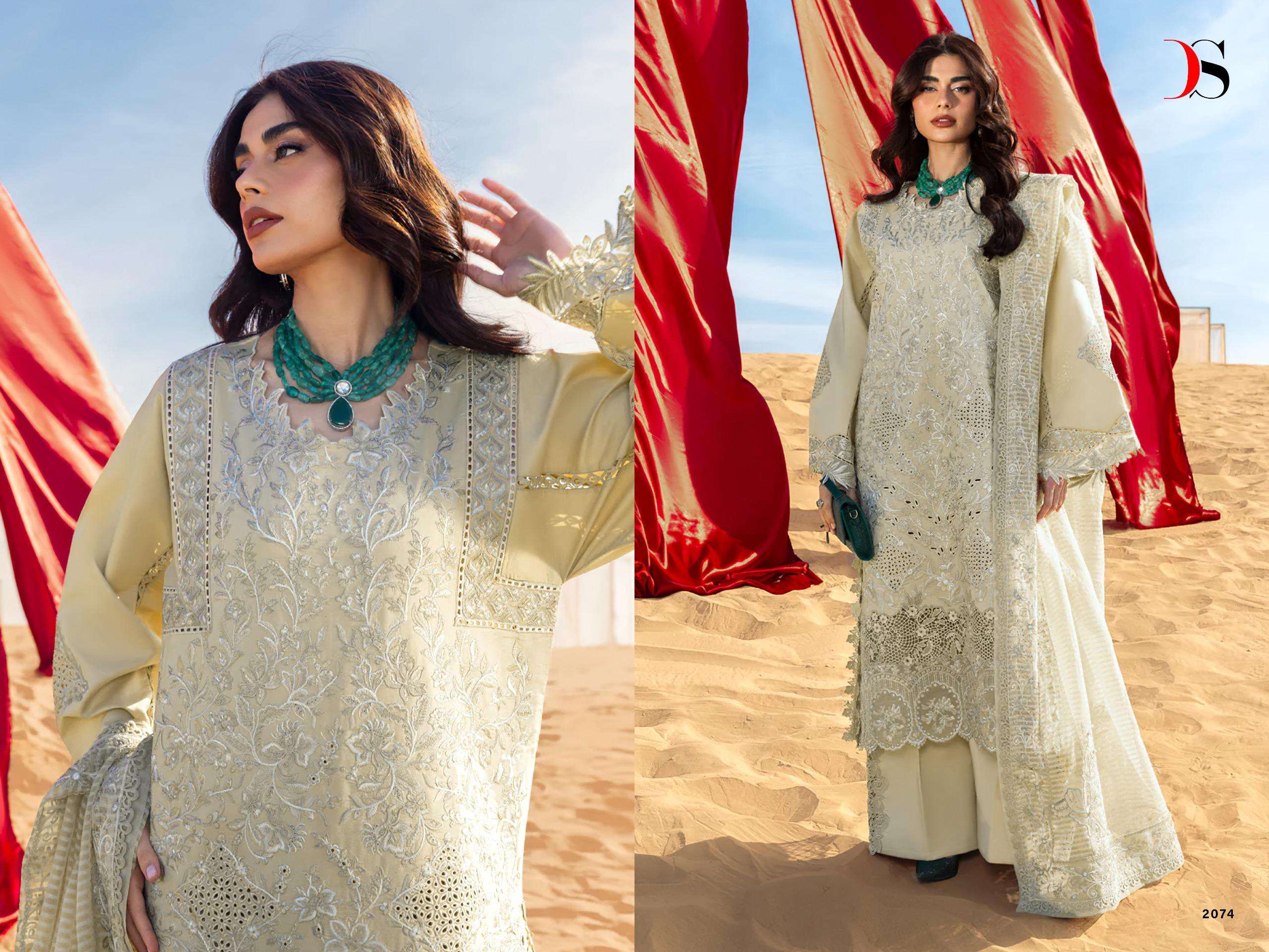 DEEPSY SUITS RANGRASIYA PREMIUM LAWN VOL 6 COTTON EMBROIDERY DESIGNER WORK PAKISTANI SUIT
