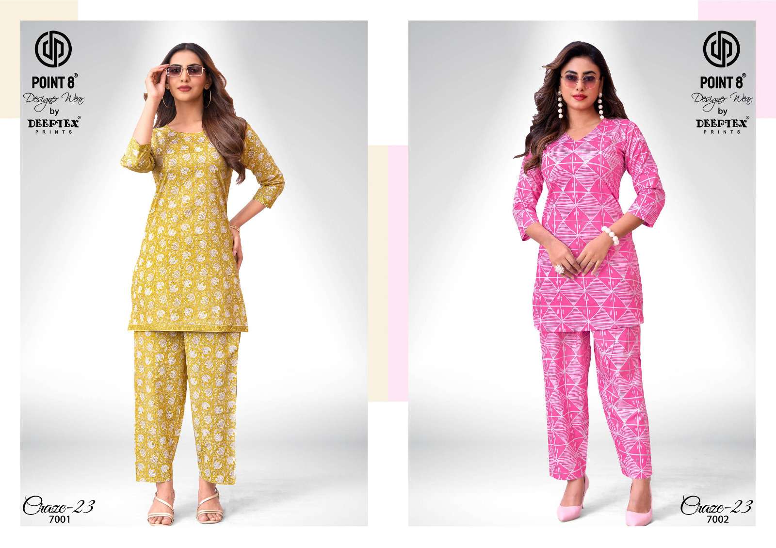 DEEPTEX PRINTS CRAZE 23 VOL 7 COTTON PRINTED LADIES SUMMER WEAR CO-ORD SET