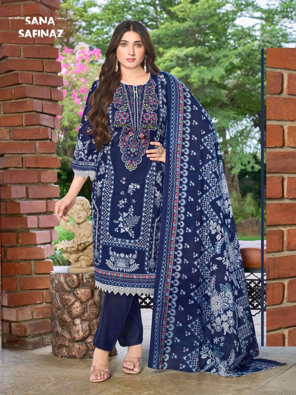 FALAK INTERNATIONAL SANA SAFINAZ VOL 12 COTTON DIGITAL PRINTS SALWAR SUIT
