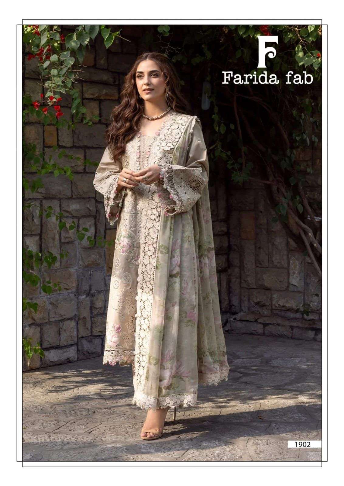 FARIDA FAB CHEVRON VOL 19 COTTON DIGITAL PRINTS SALWAR SUIT	
