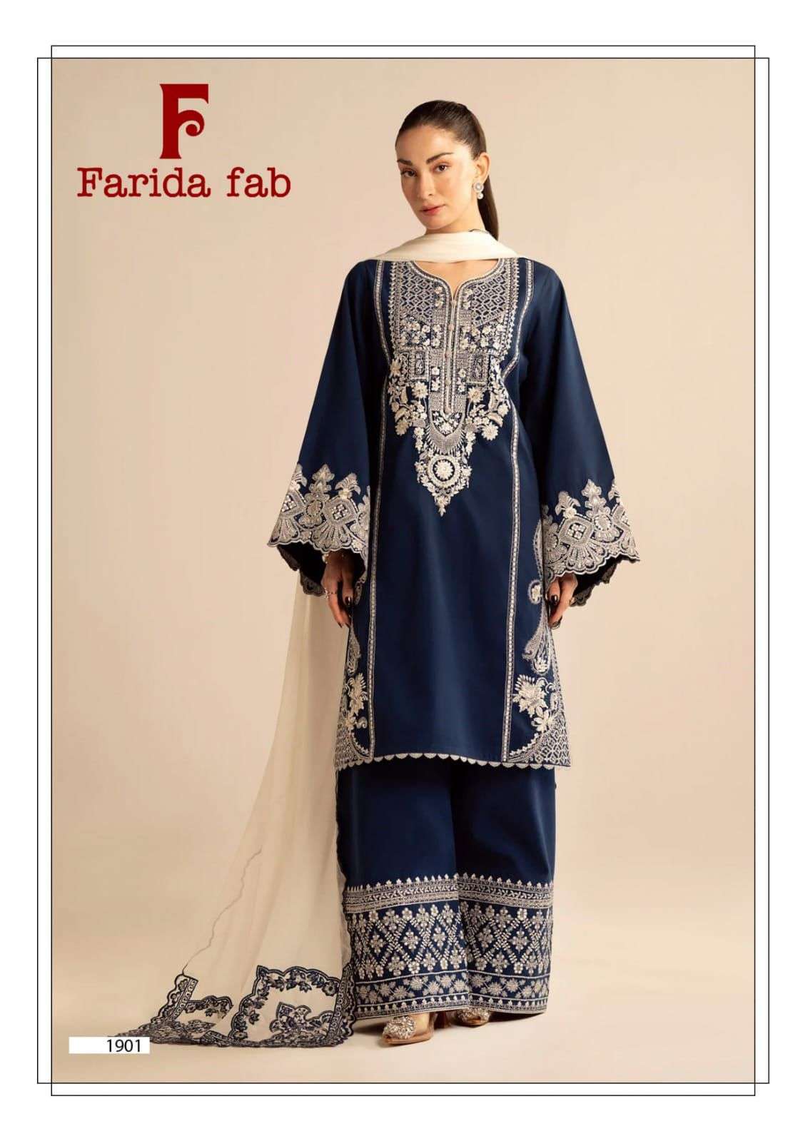 FARIDA FAB CHEVRON VOL 19 COTTON DIGITAL PRINTS SALWAR SUIT	