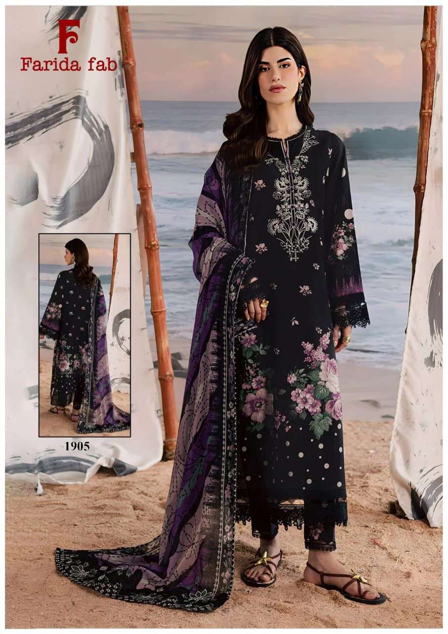 FARIDA FAB FIRDOUS QUEEN VOL 19 COTTON DIGITAL PRINTS SALWAR SUIT