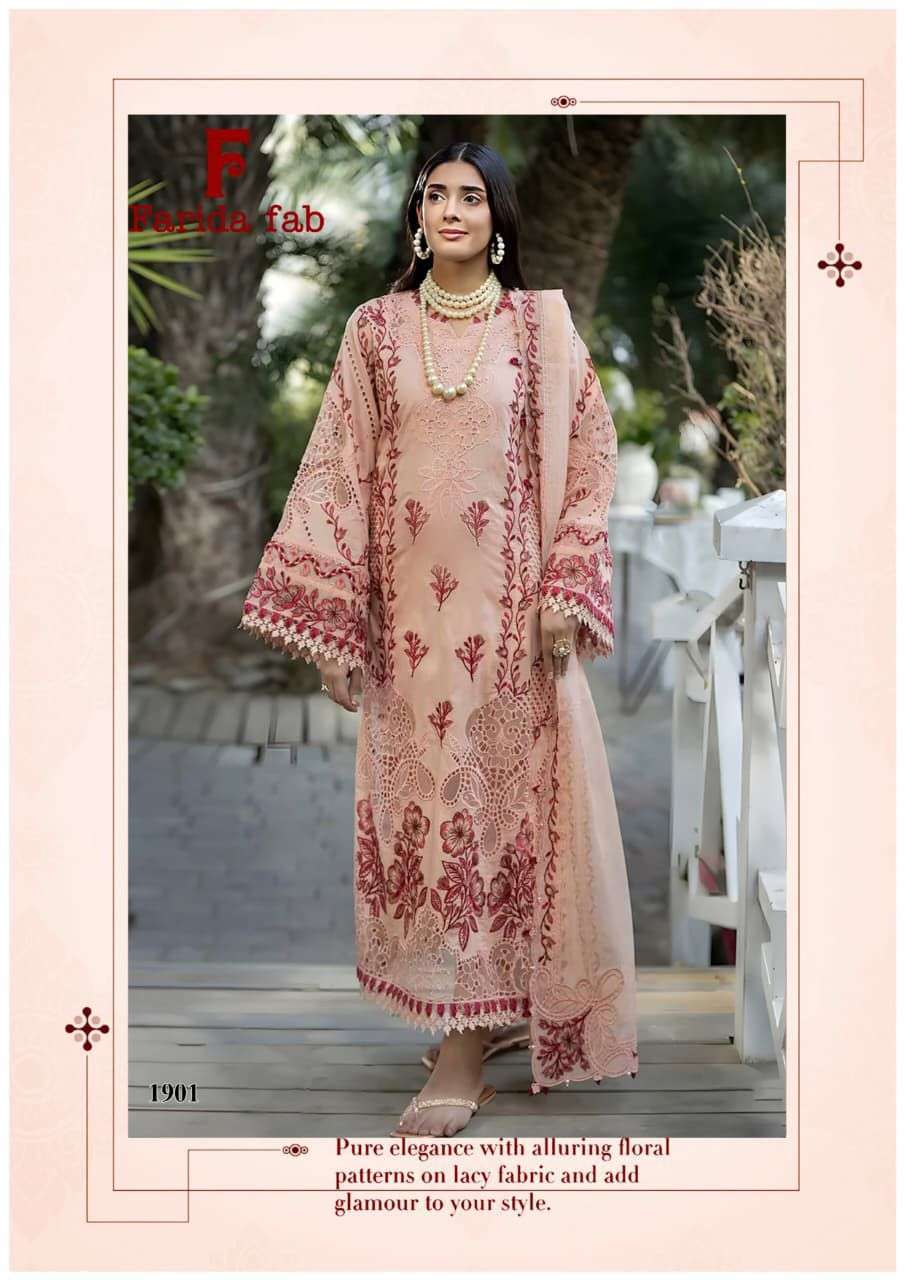 FARIDA FAB FIRDOUS QUEEN VOL 19 COTTON DIGITAL PRINTS SALWAR SUIT