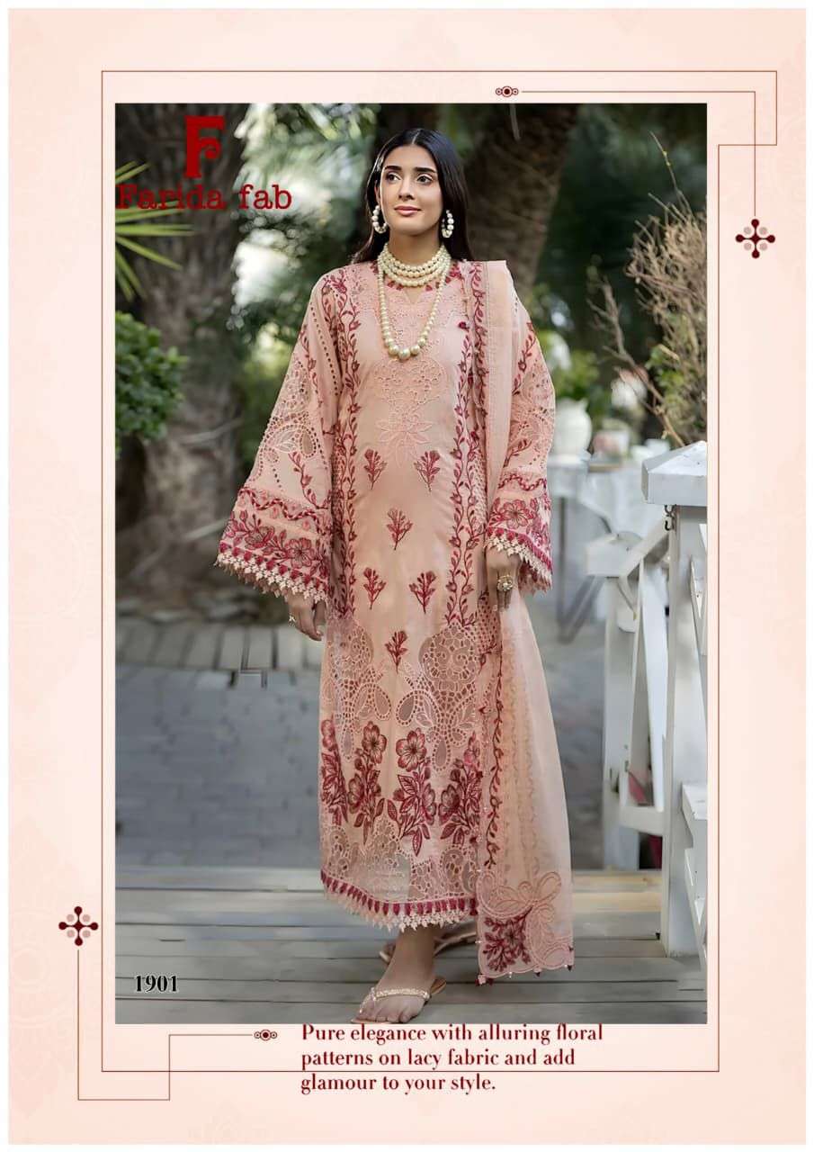 FARIDA FAB FIRDOUS QUEEN VOL 19 COTTON DIGITAL PRINTS SALWAR SUIT