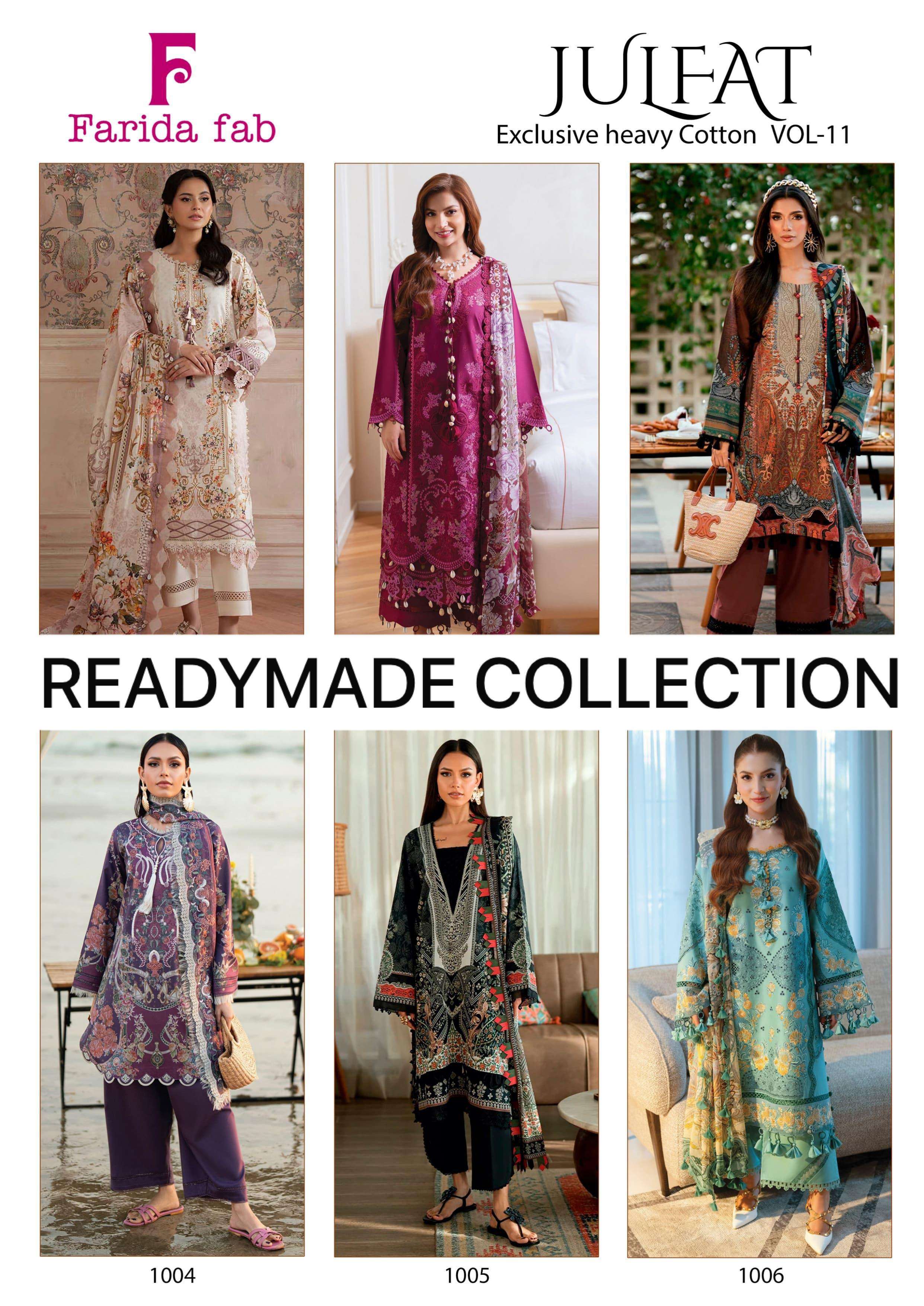 FARIDA FAB JULFAT VOL 11 READY MADE COLLECTION 
