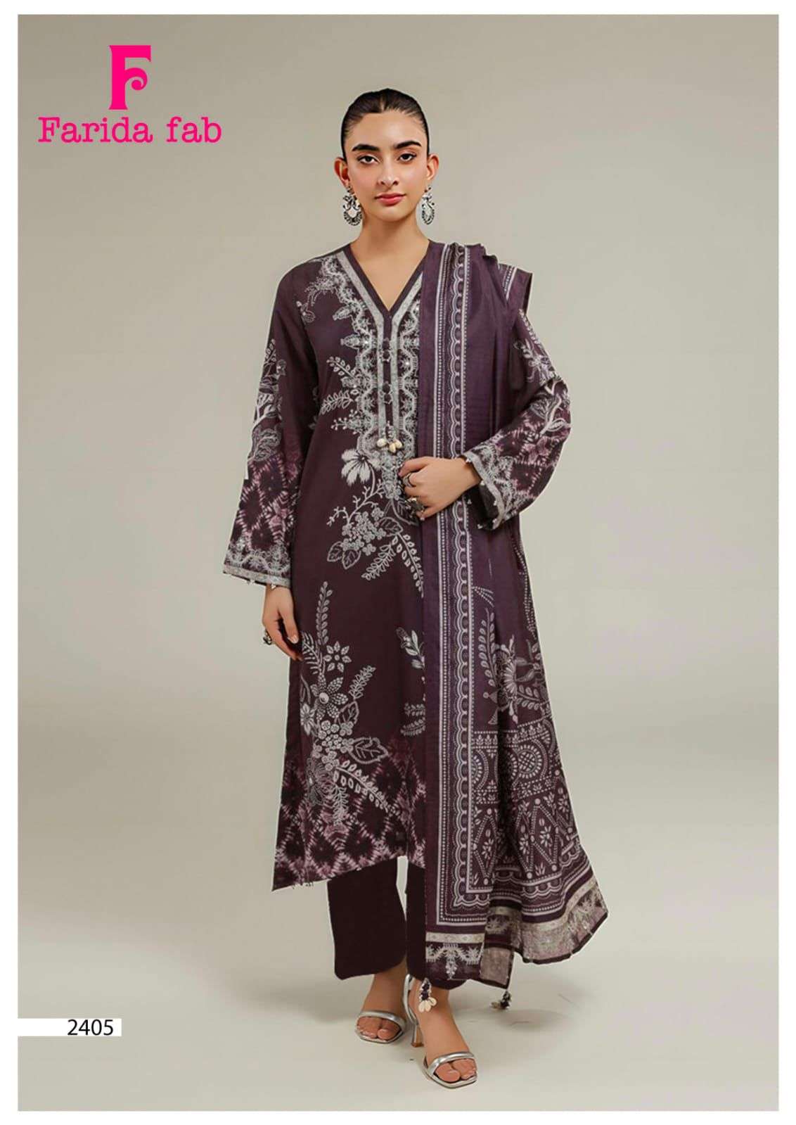 FARIDA FAB PARIAN DREAM VOL 24 COTTON DIGITAL PRINTS SALWAR SUIT